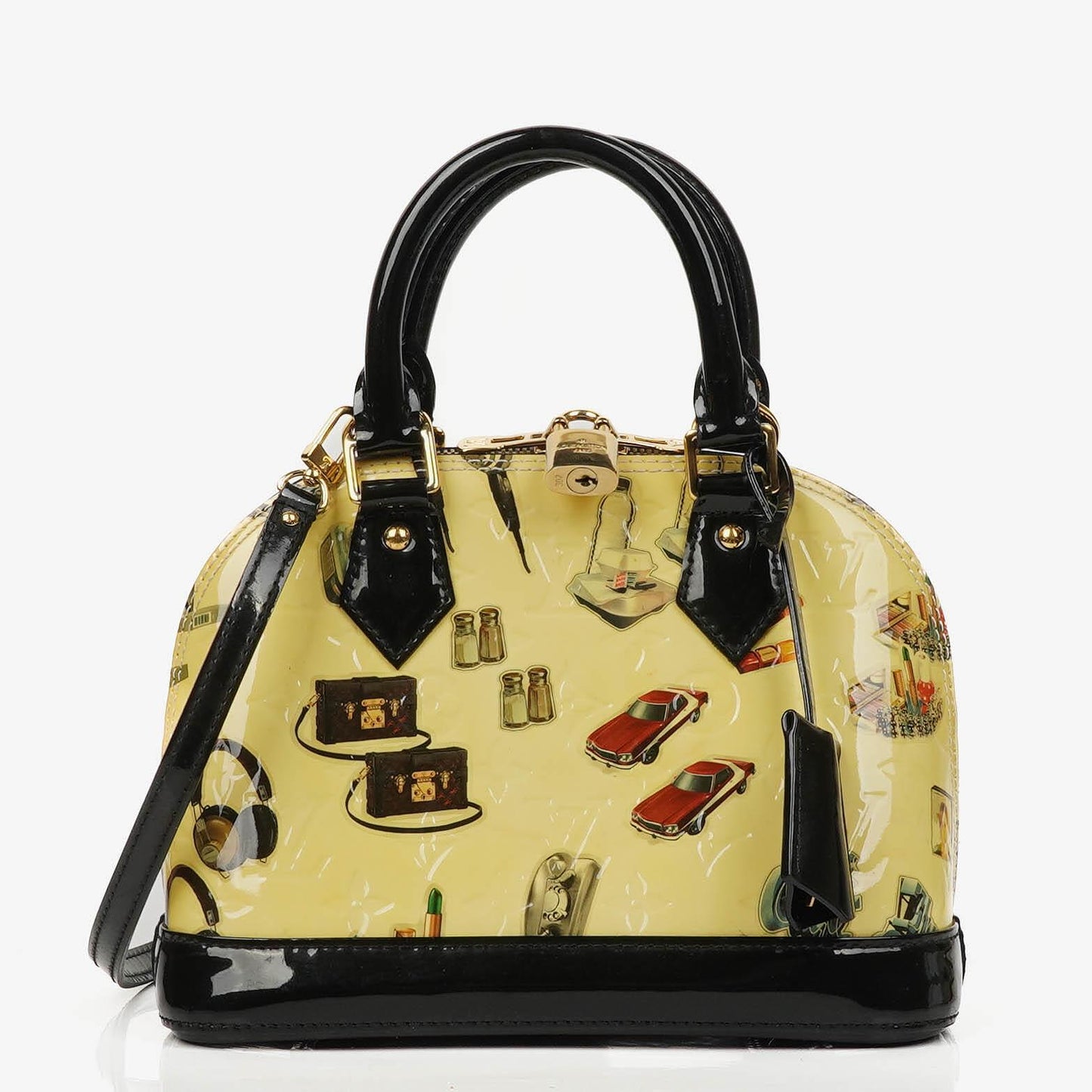 Louis Vuitton Alma BB Sticker Monogram Vernis Leather Handbag