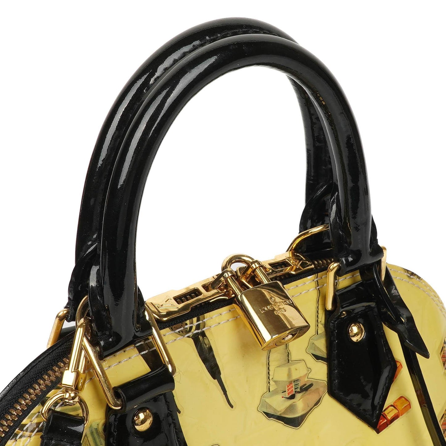 Louis Vuitton Alma BB Sticker Monogram Vernis Leather Handbag