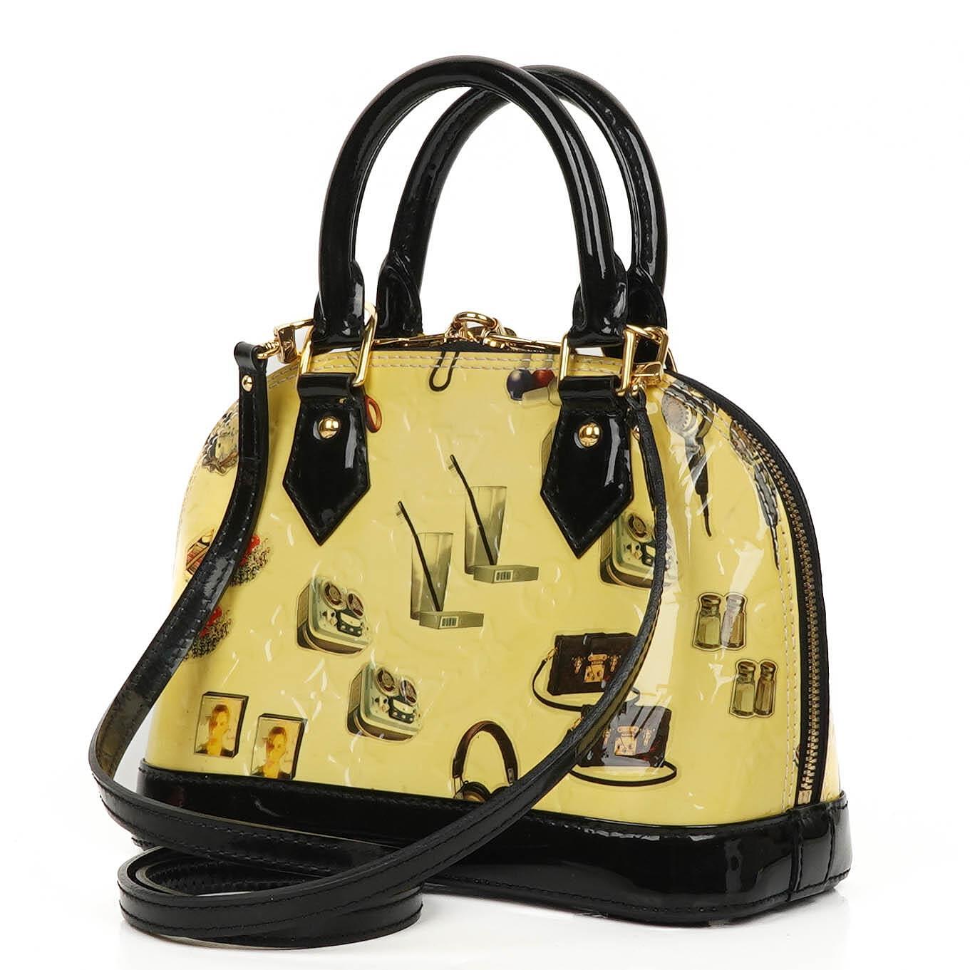 Louis Vuitton Alma BB Sticker Monogram Vernis Leather Handbag