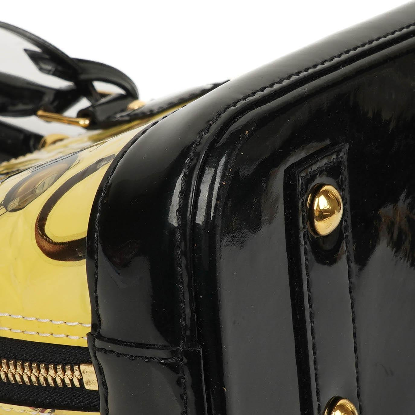 Louis Vuitton Alma BB Sticker Monogram Vernis Leather Handbag