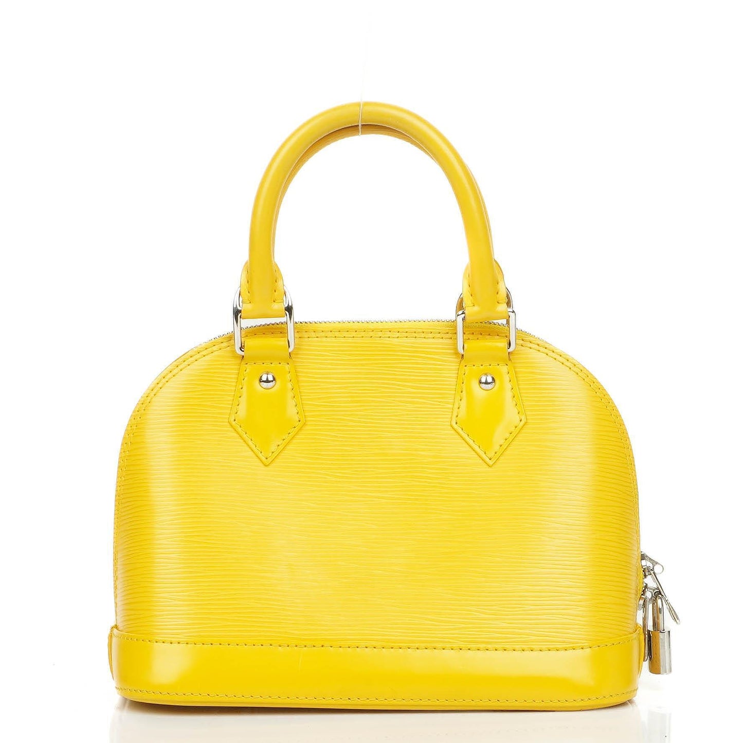 Louis Vuitton Alma BB Yellow EPI Leather Handbag