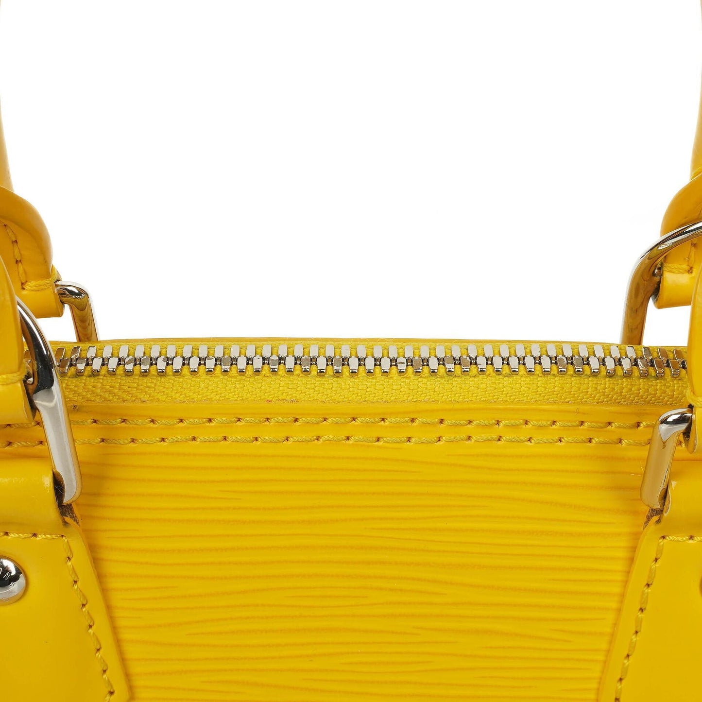Louis Vuitton Alma BB Yellow EPI Leather Handbag