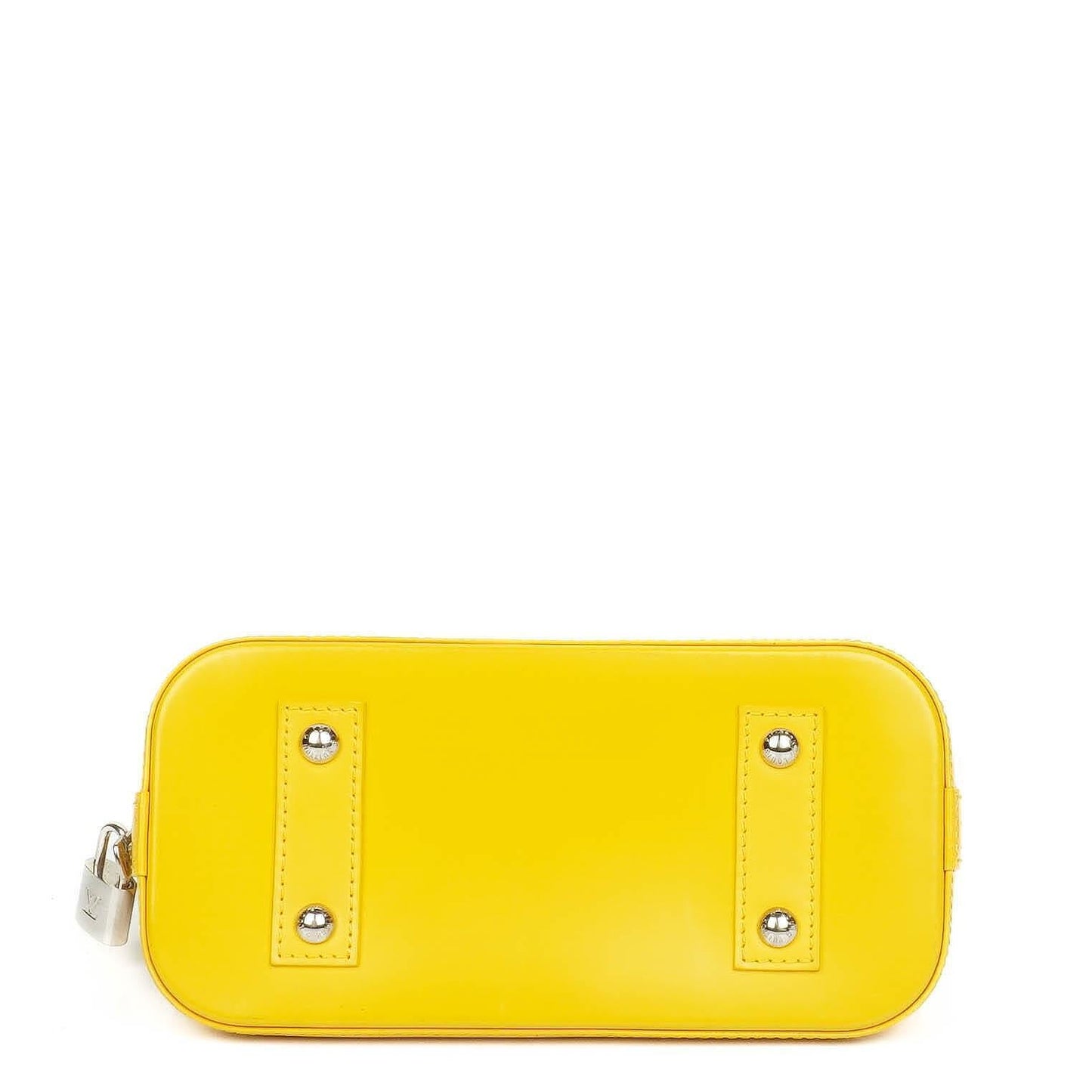 Louis Vuitton Alma BB Yellow EPI Leather Handbag