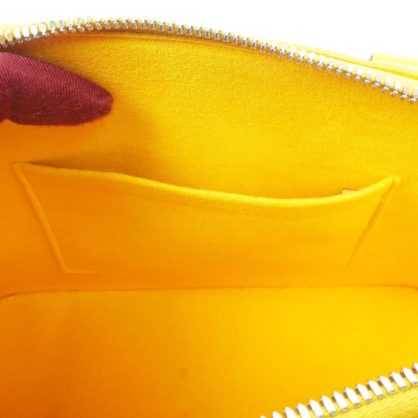 Louis Vuitton Alma BB Yellow EPI Leather Handbag
