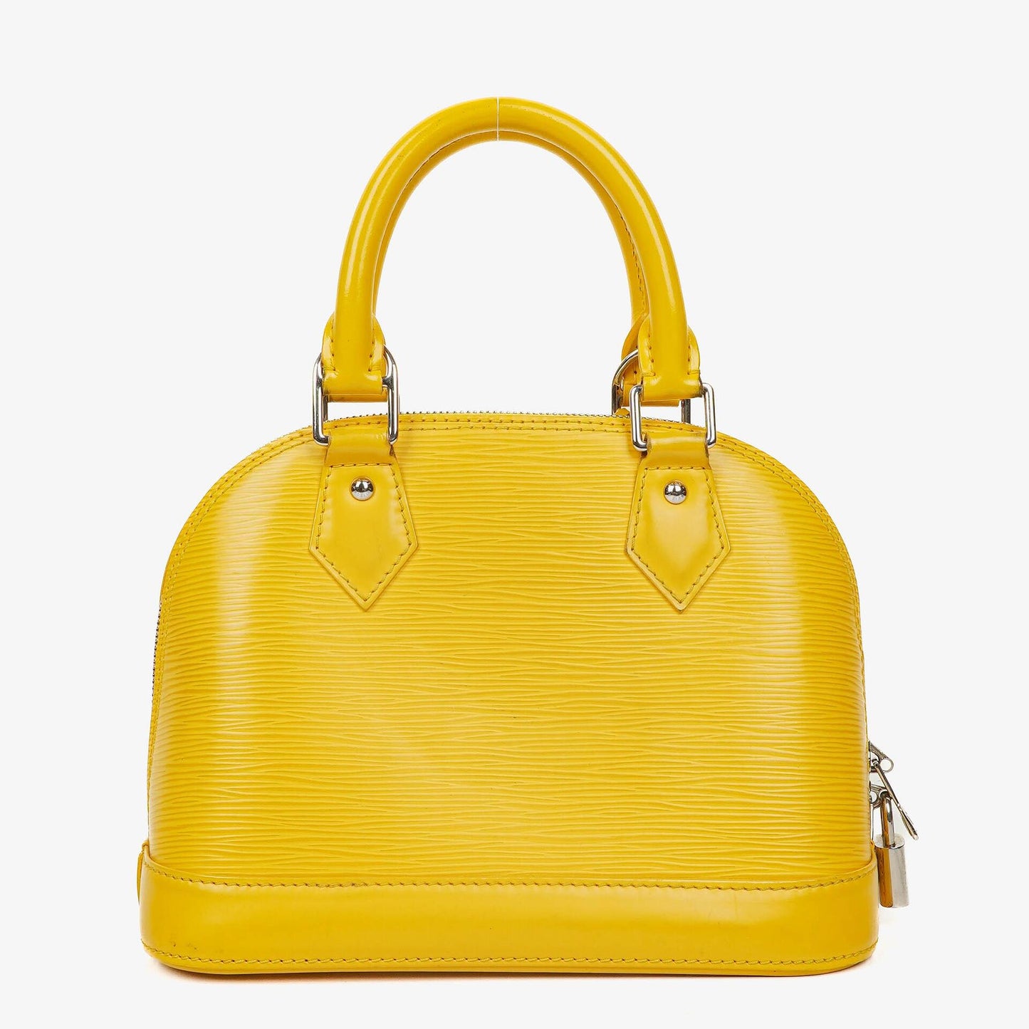 Louis Vuitton Alma BB Yellow EPI Leather Handbag