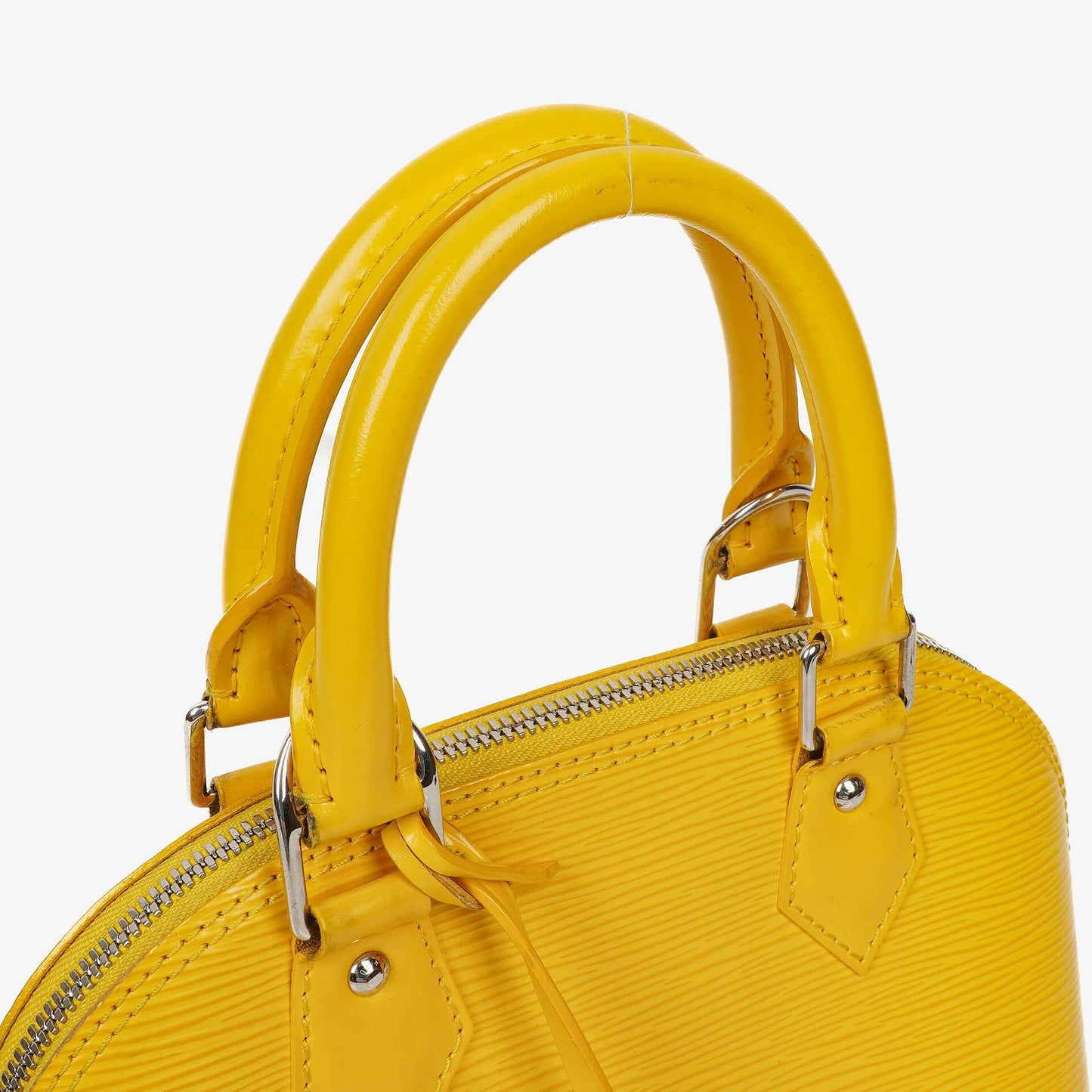 Louis Vuitton Alma BB Yellow EPI Leather Handbag