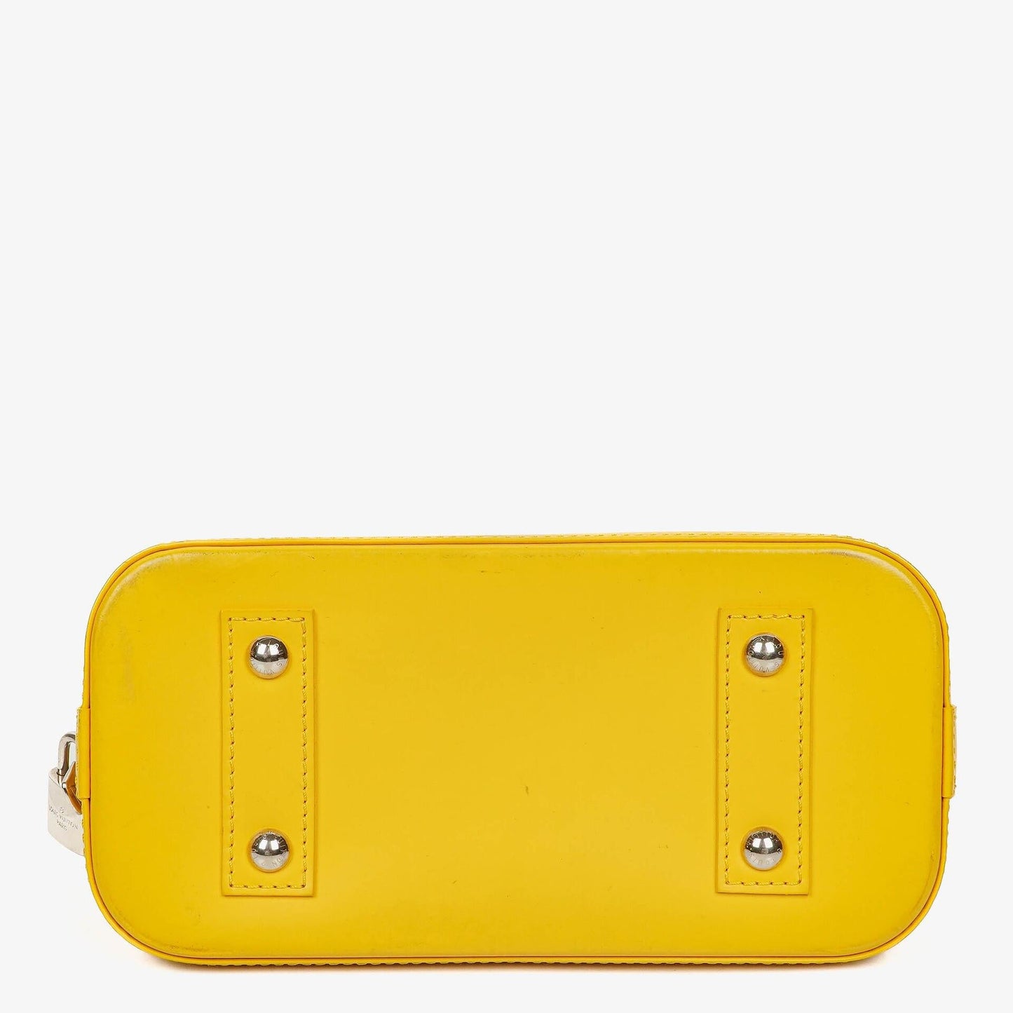 Louis Vuitton Alma BB Yellow EPI Leather Handbag