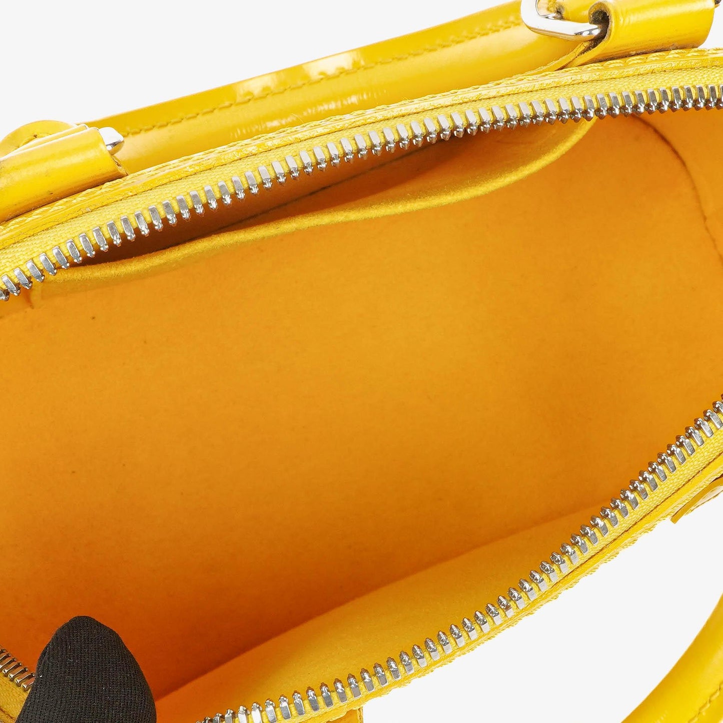 Louis Vuitton Alma BB Yellow EPI Leather Handbag