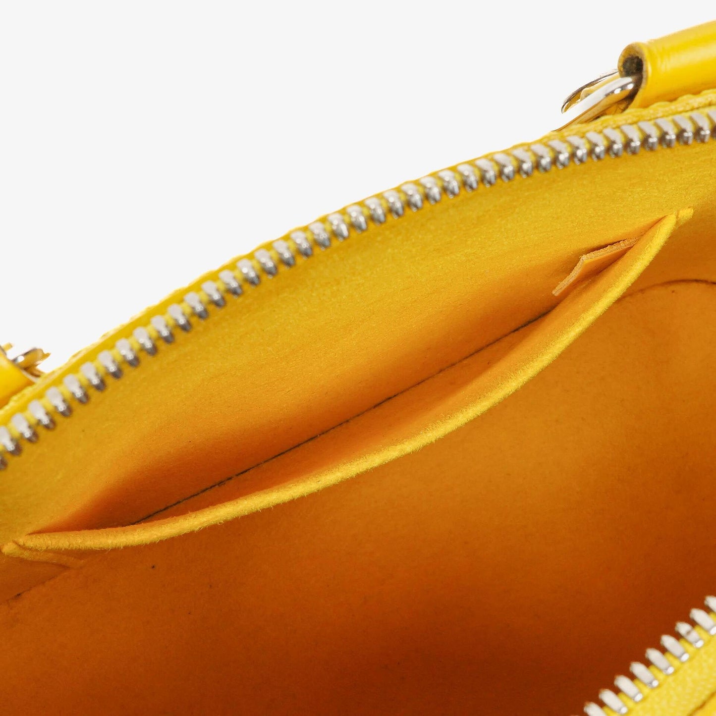 Louis Vuitton Alma BB Yellow EPI Leather Handbag