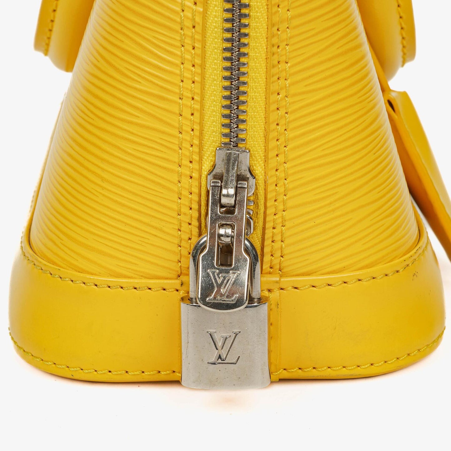 Louis Vuitton Alma BB Yellow EPI Leather Handbag