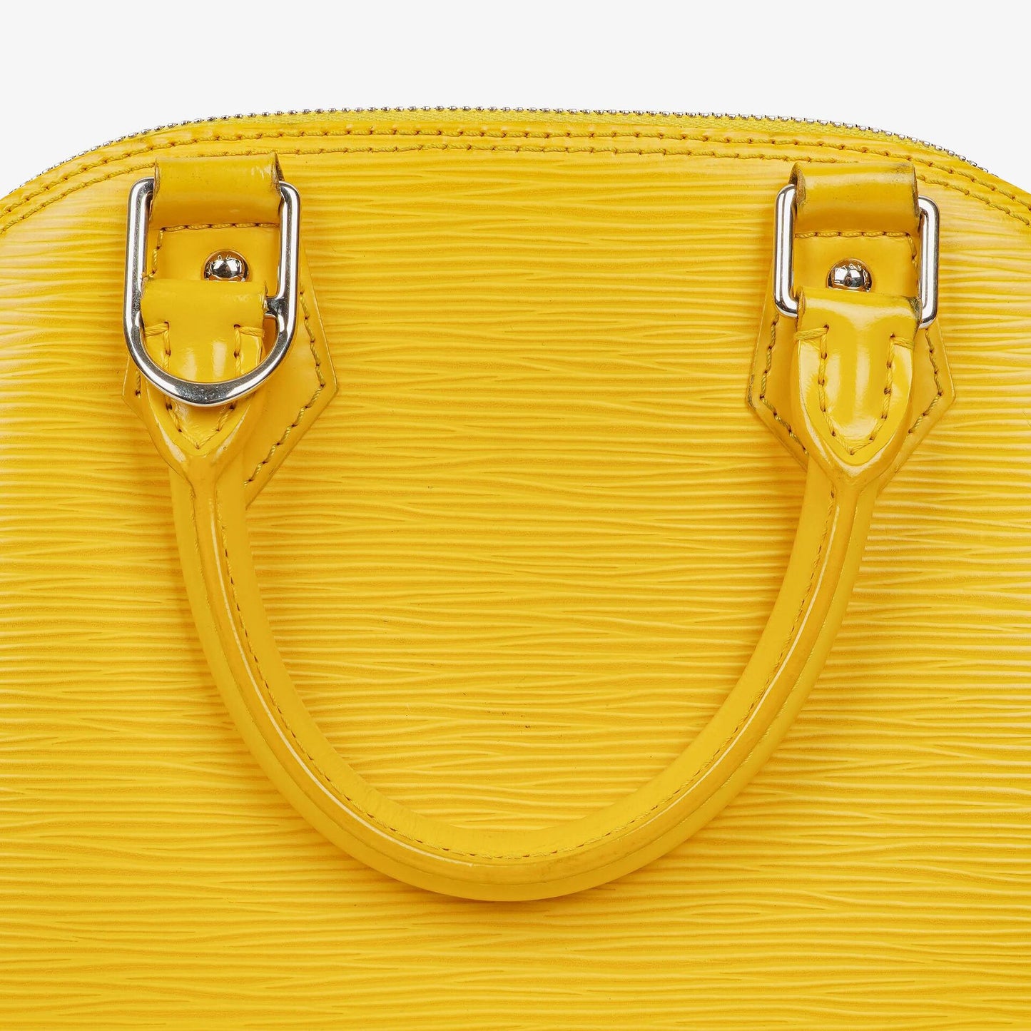 Louis Vuitton Alma BB Yellow EPI Leather Handbag