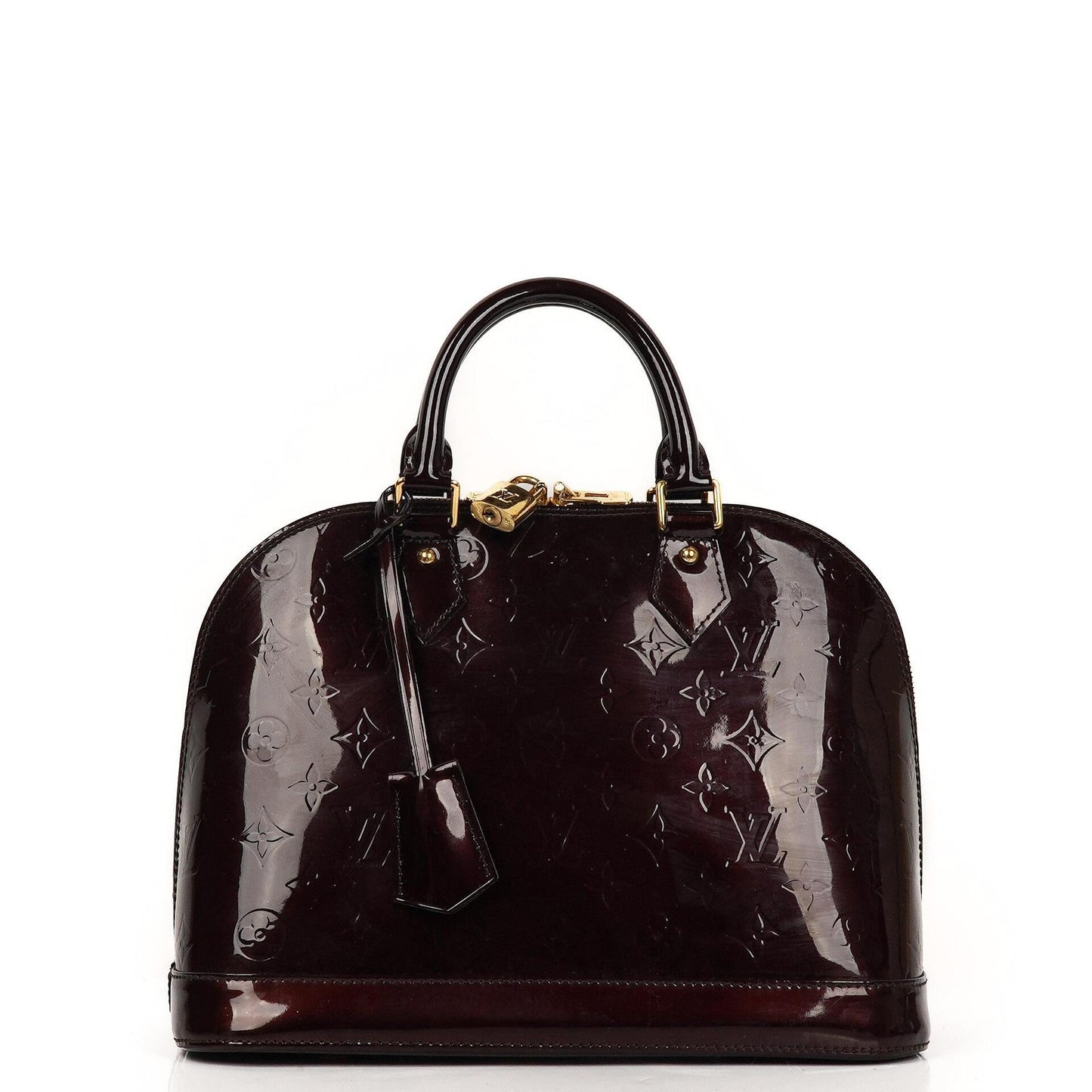 Louis Vuitton Alma PM Amarante Monogram Vernis Leather Handbag