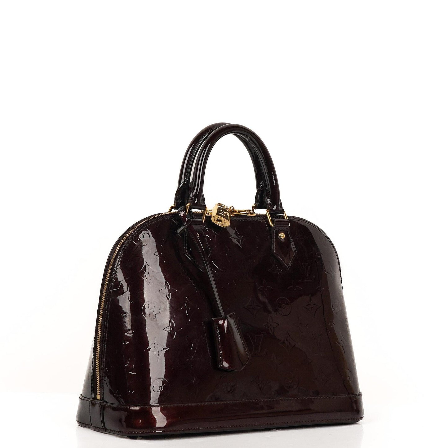 Louis Vuitton Alma PM Amarante Monogram Vernis Leather Handbag