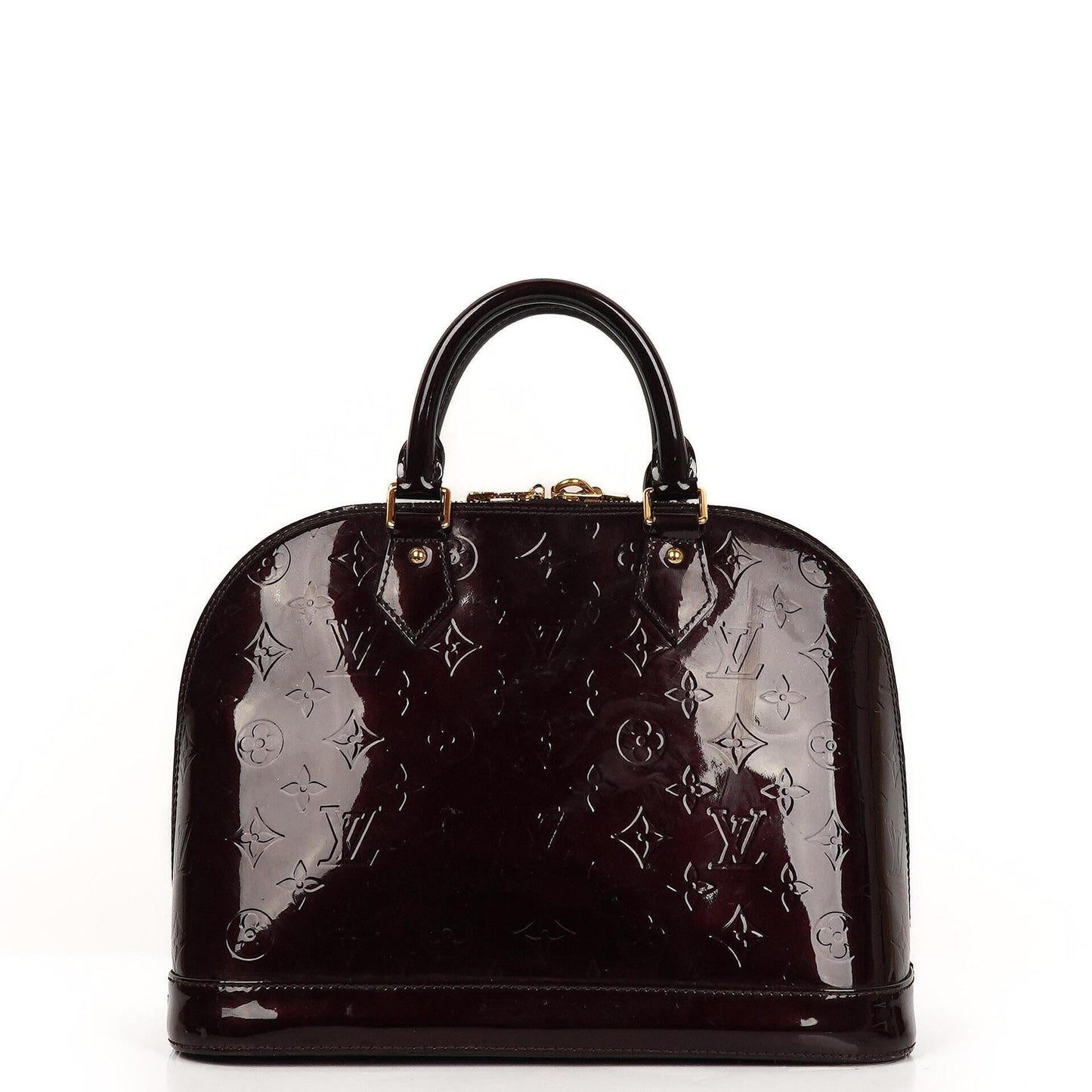 Louis Vuitton Alma PM Amarante Monogram Vernis Leather Handbag