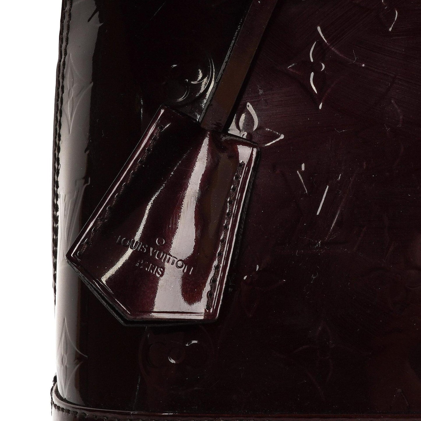 Louis Vuitton Alma PM Amarante Monogram Vernis Leather Handbag