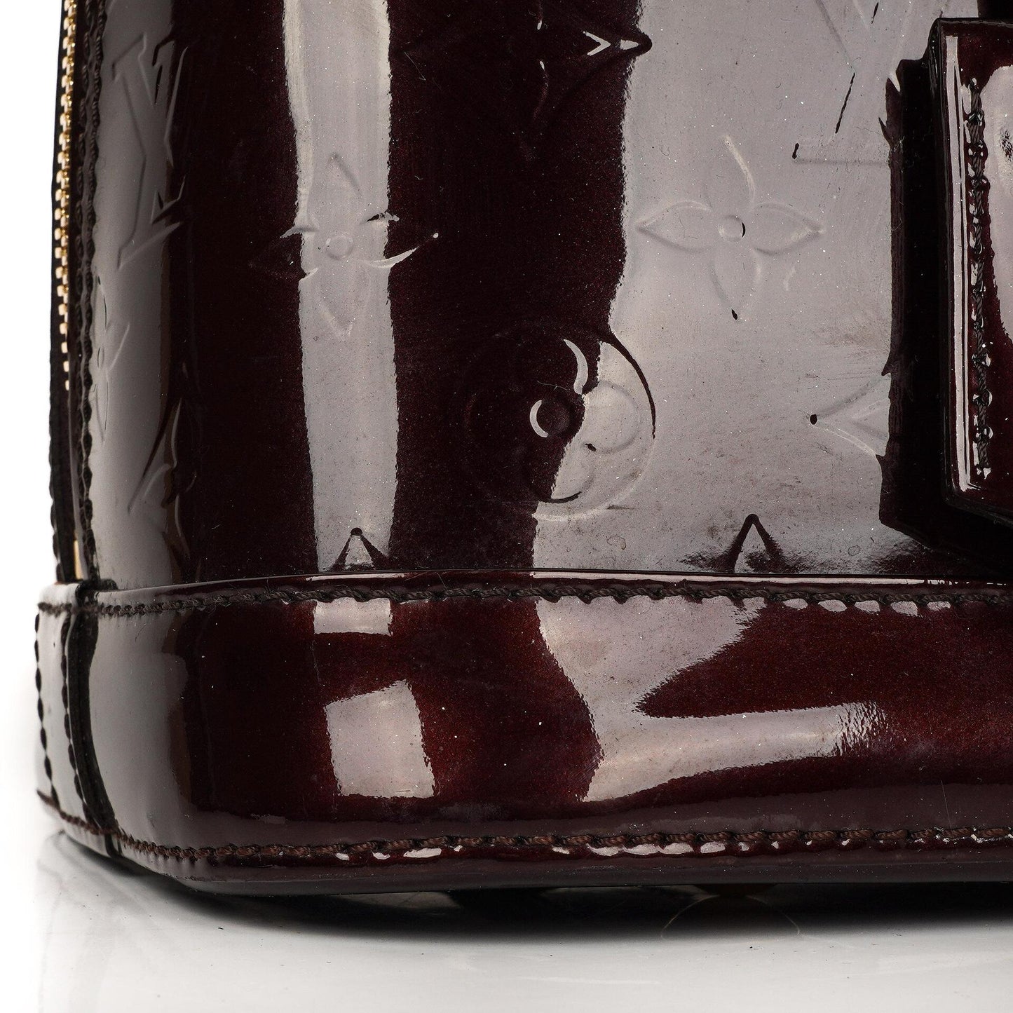 Louis Vuitton Alma PM Amarante Monogram Vernis Leather Handbag