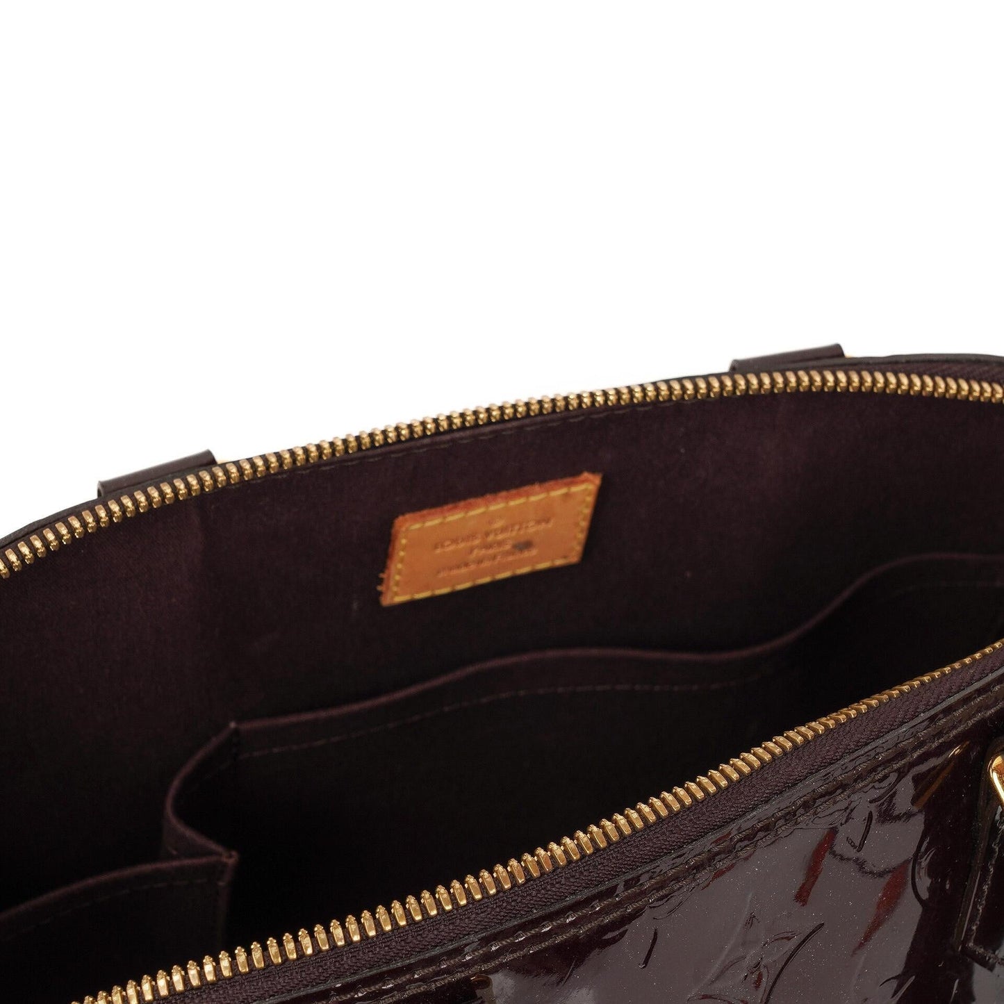 Louis Vuitton Alma PM Amarante Monogram Vernis Leather Handbag