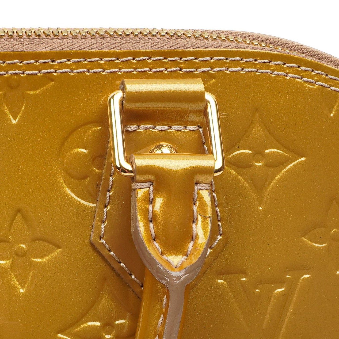 Louis Vuitton Alma PM Beige Poudre Monogram Vernis Leather Bag