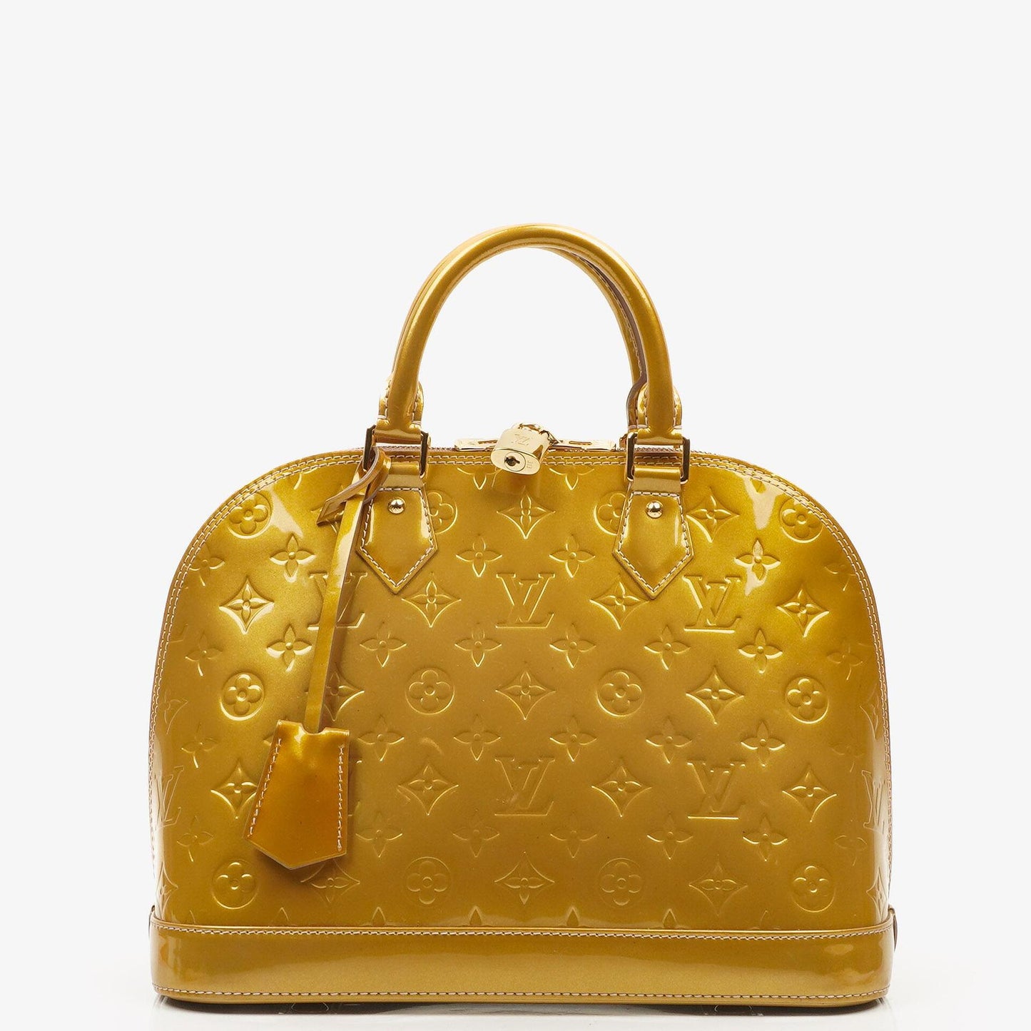 Louis Vuitton Alma PM Beige Poudre Monogram Vernis Leather Bag