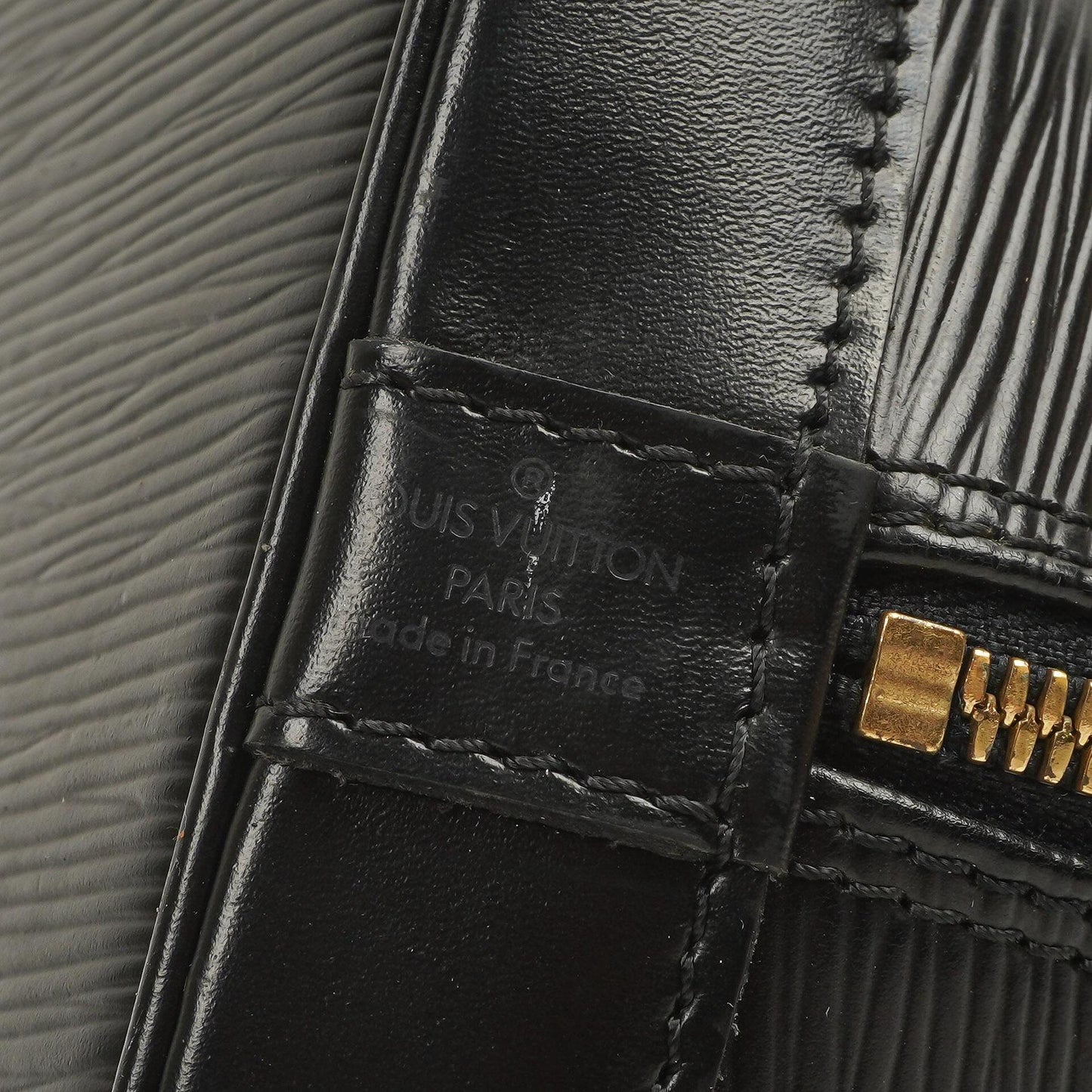 Louis Vuitton Alma PM Black EPI Leather Bag