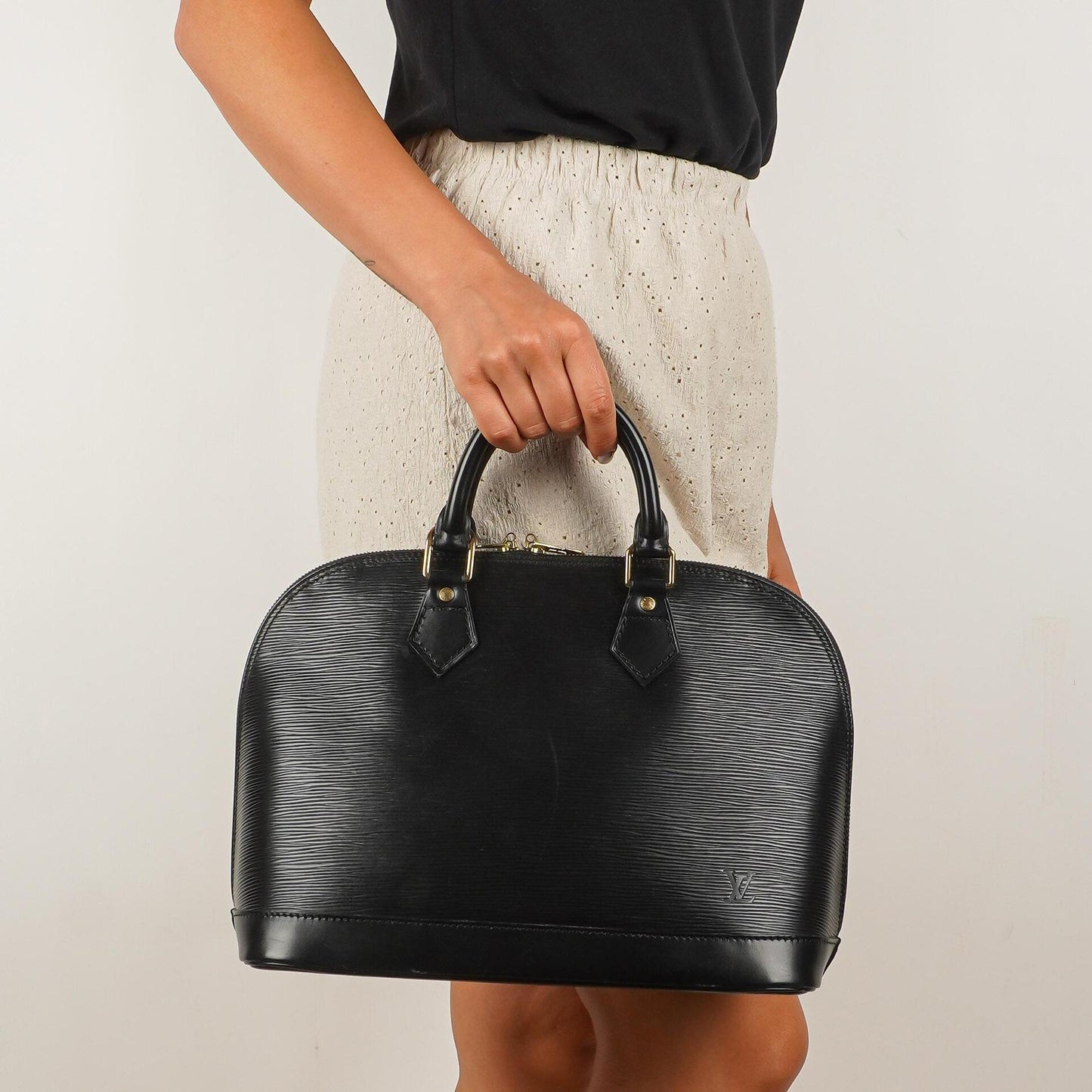 Louis Vuitton Alma PM Black EPI Leather Bag