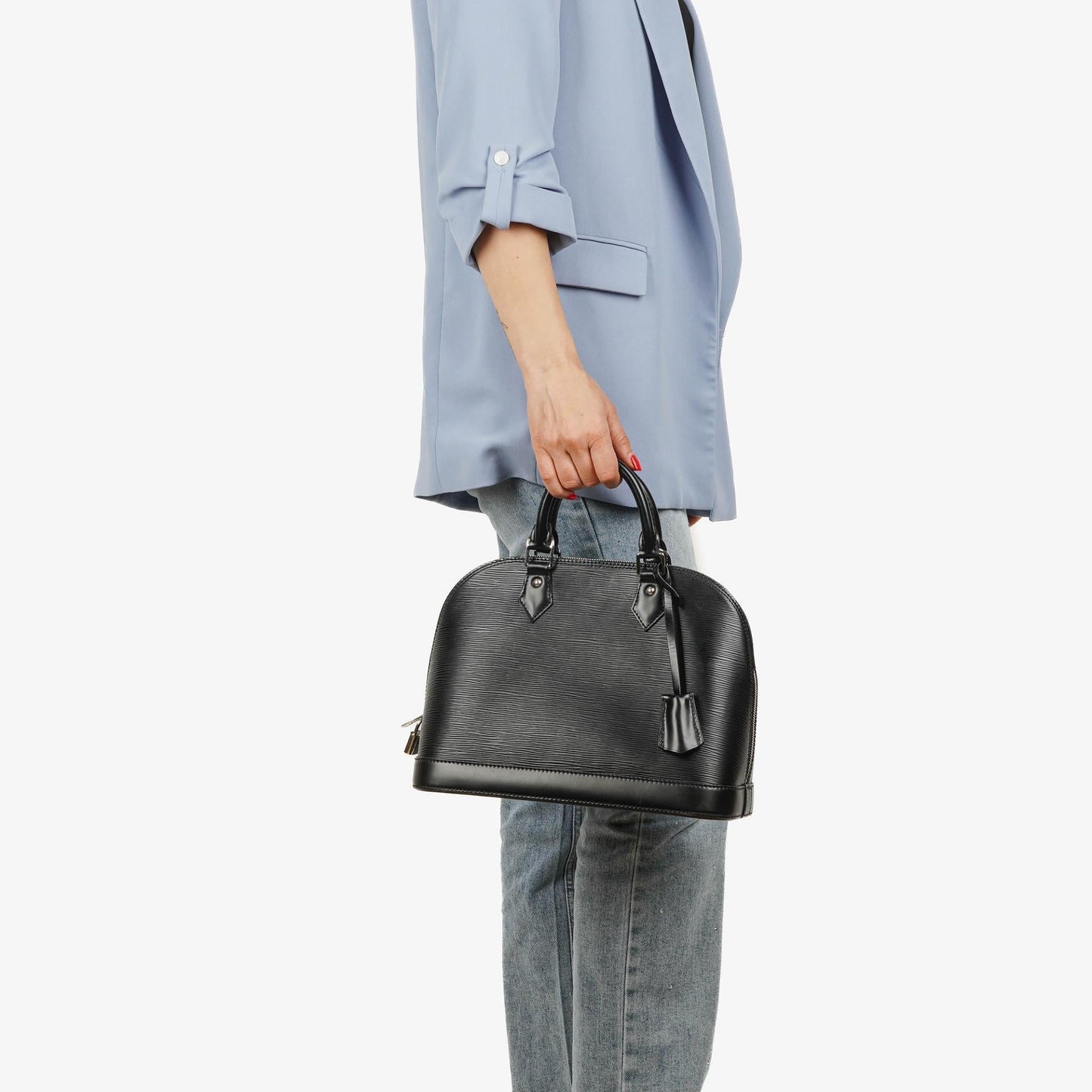 Louis Vuitton Alma PM Black Epi Leather Handbag