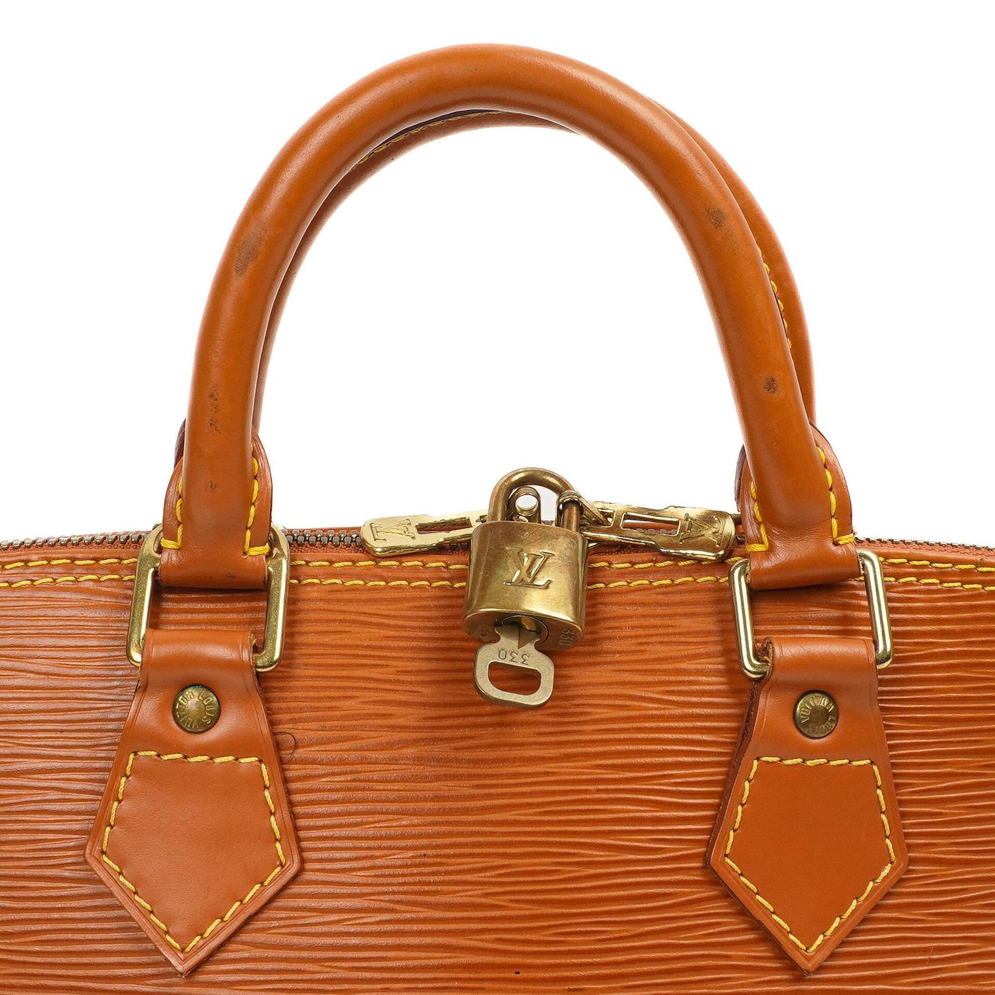 Louis Vuitton Alma PM Cognac EPI Leather Bag