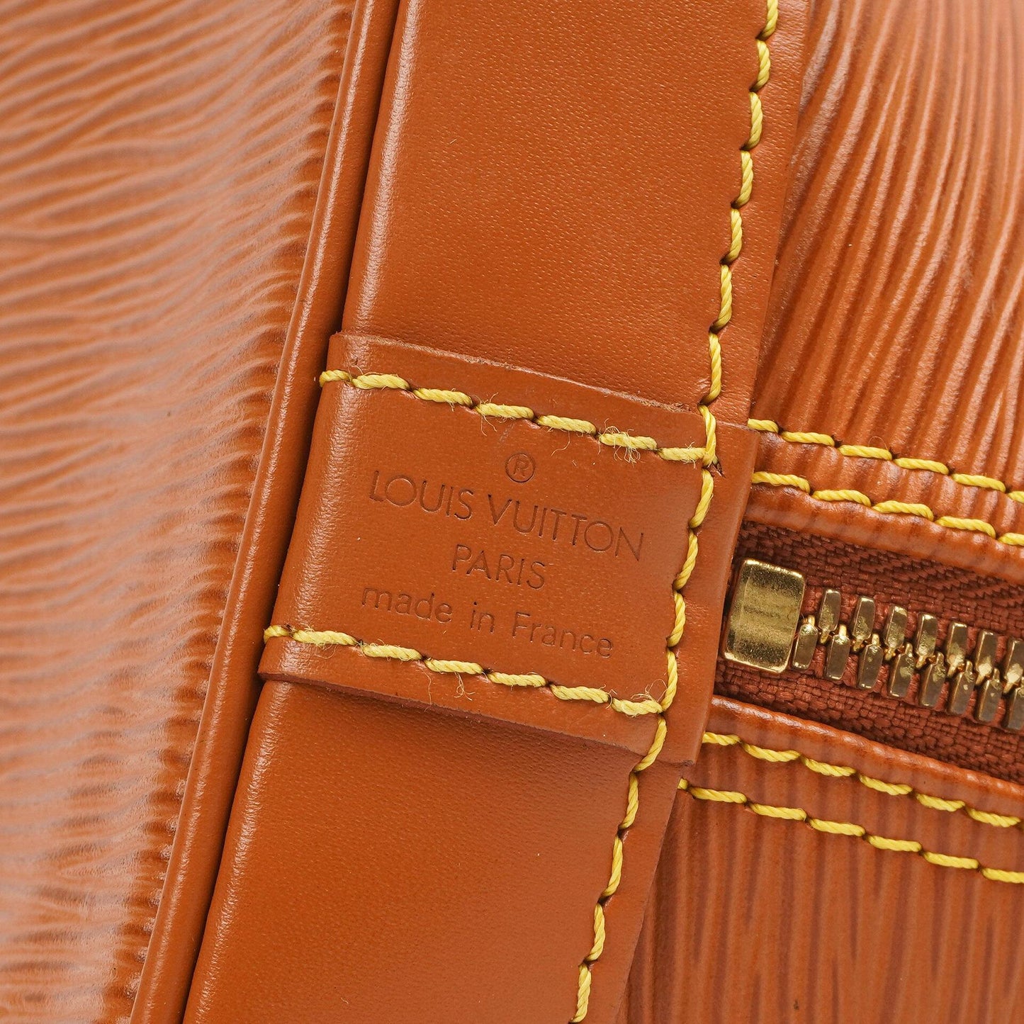 Louis Vuitton Alma PM Cognac EPI Leather Bag