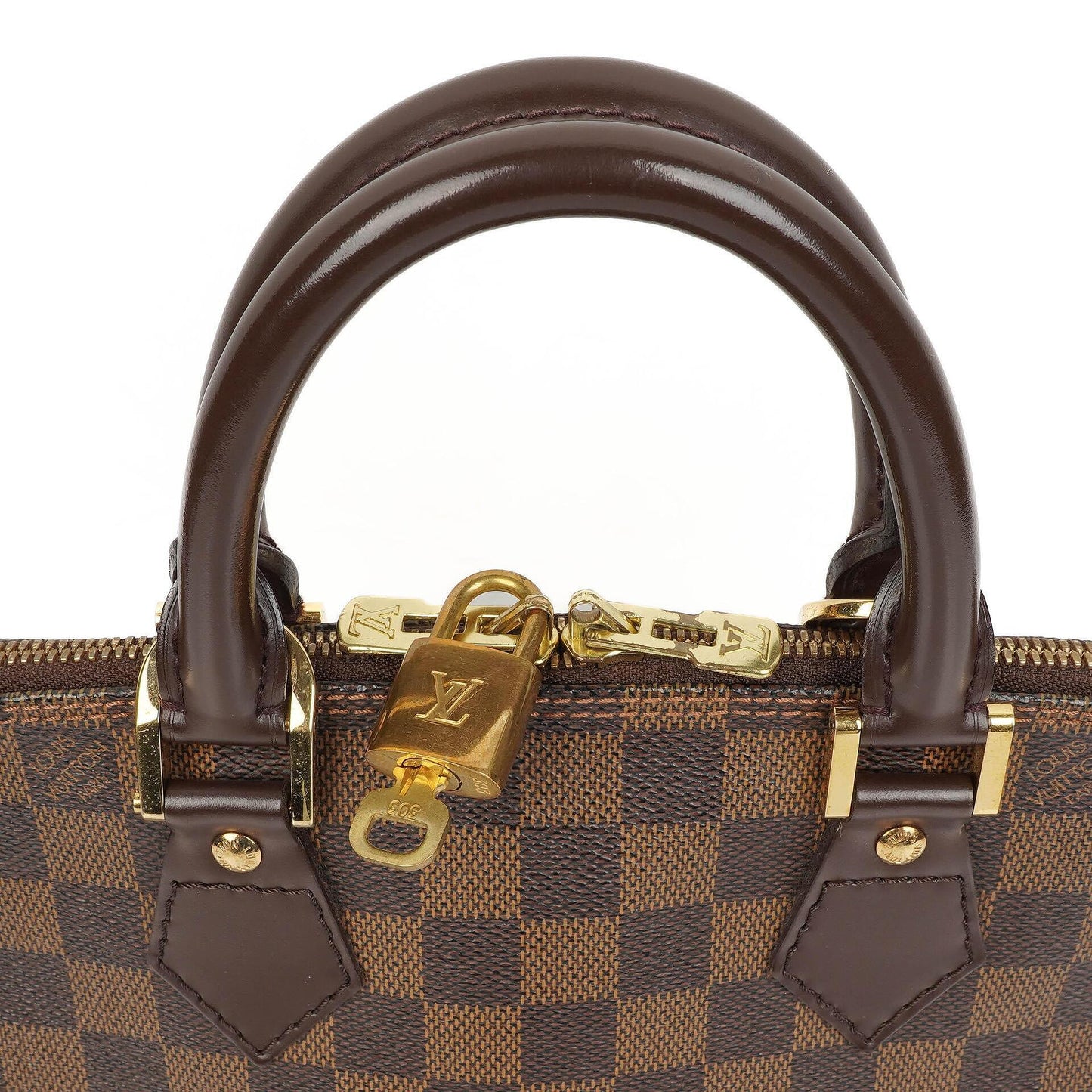 Louis Vuitton Alma PM Damier Ebene Canvas Handbag