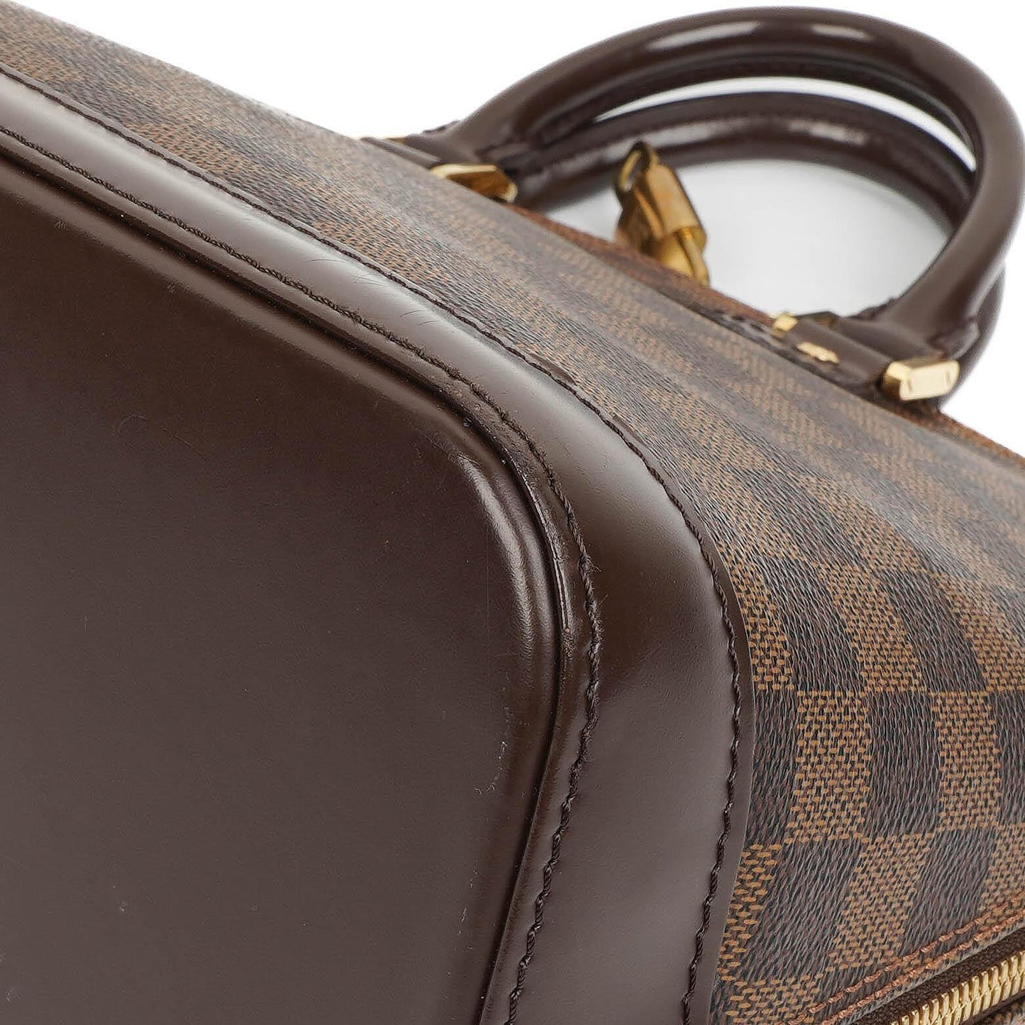 Louis Vuitton Alma PM Damier Ebene Canvas Handbag