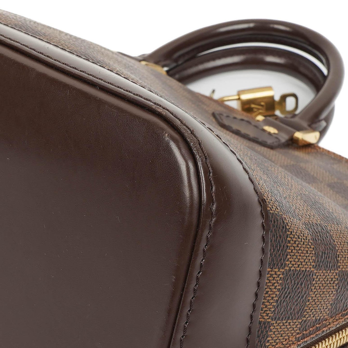 Louis Vuitton Alma PM Damier Ebene Canvas Handbag