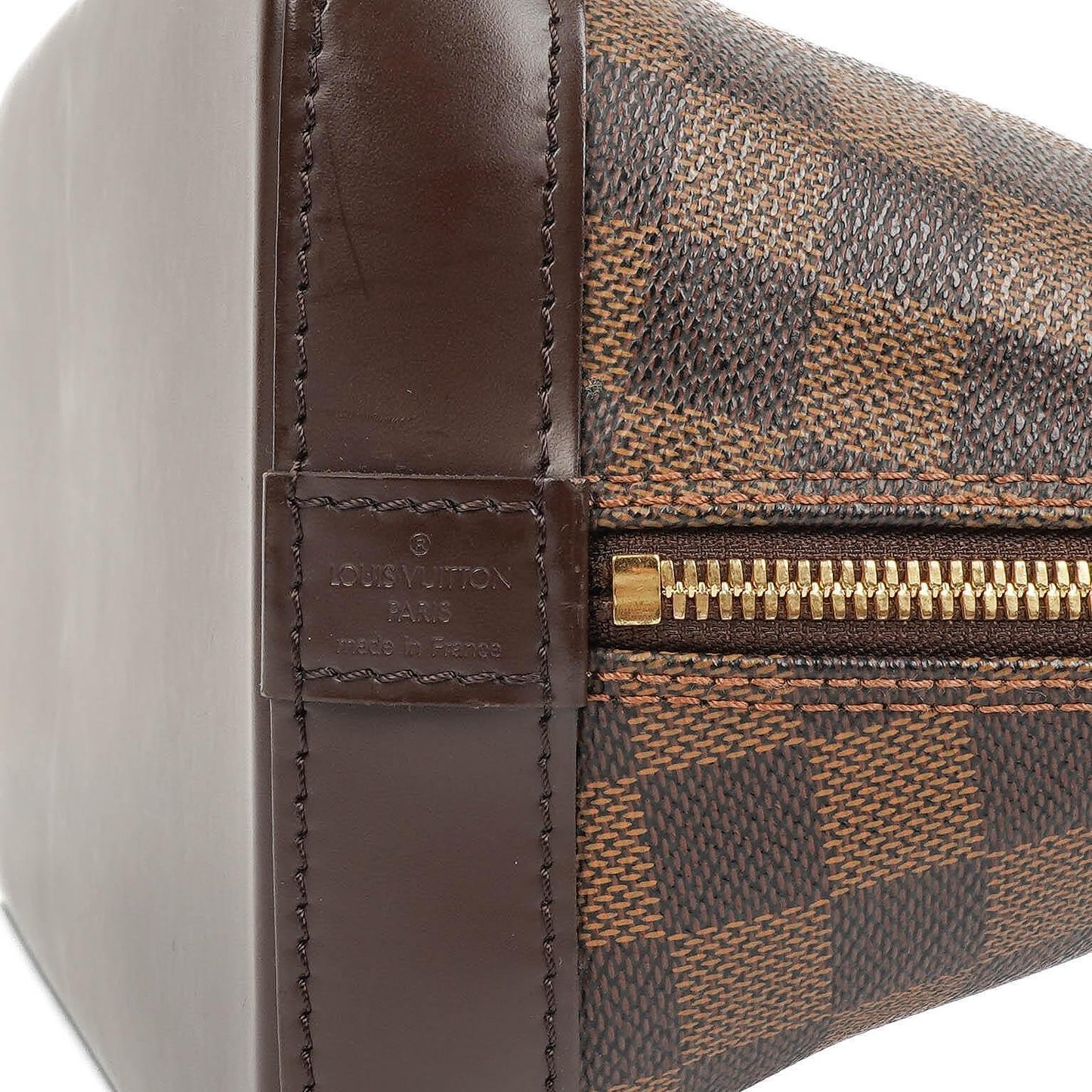 Louis Vuitton Alma PM Damier Ebene Canvas Handbag