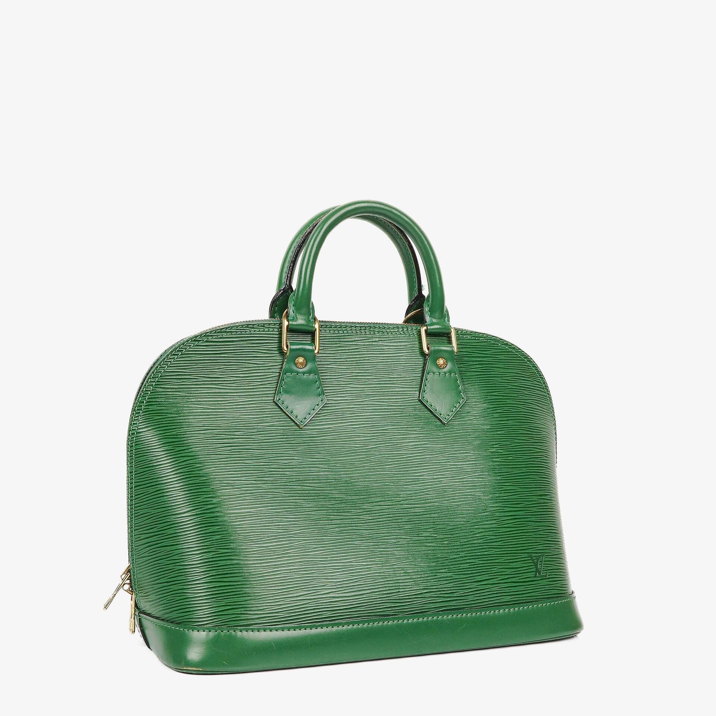 Louis Vuitton Alma PM Green EPI Leather Handbag