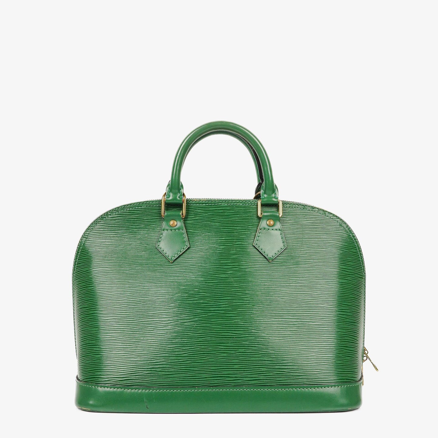 Louis Vuitton Alma PM Green EPI Leather Handbag