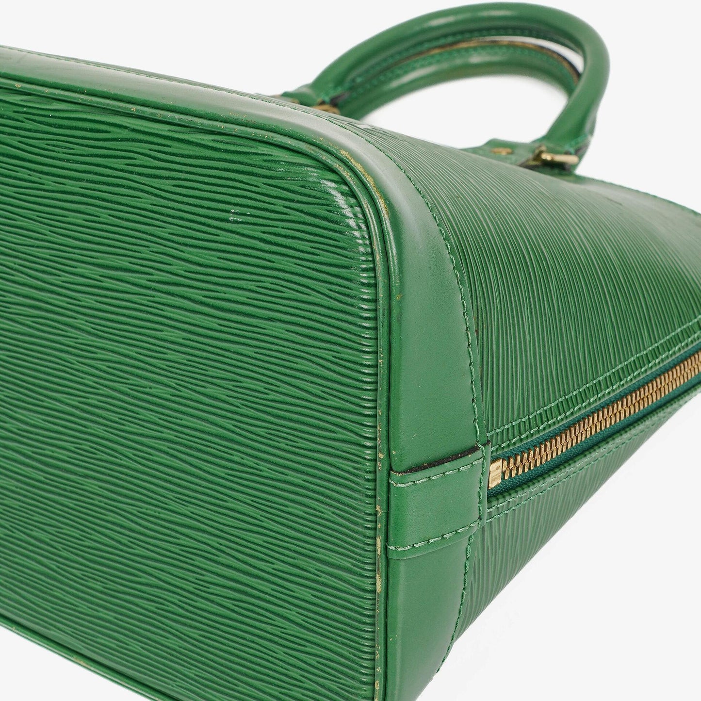 Louis Vuitton Alma PM Green EPI Leather Handbag