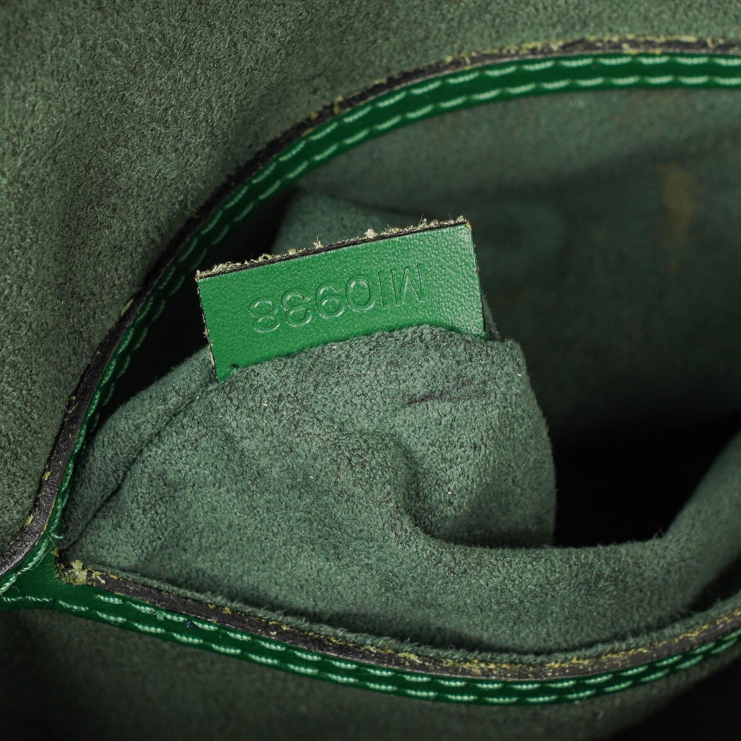 Louis Vuitton Alma PM Green EPI Leather Handbag