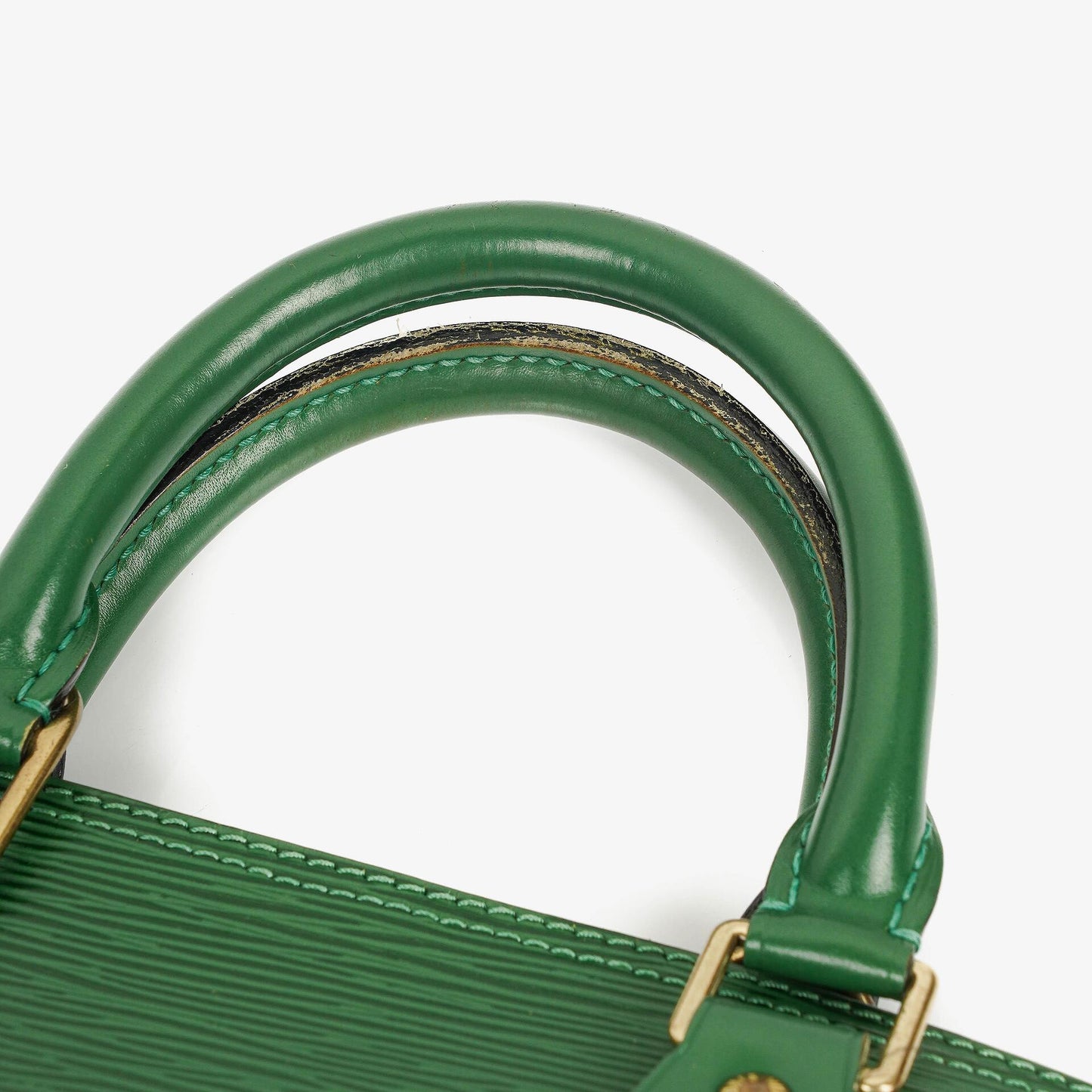 Louis Vuitton Alma PM Green EPI Leather Handbag