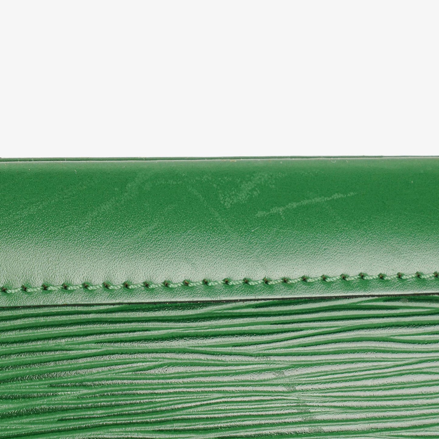 Louis Vuitton Alma PM Green EPI Leather Handbag