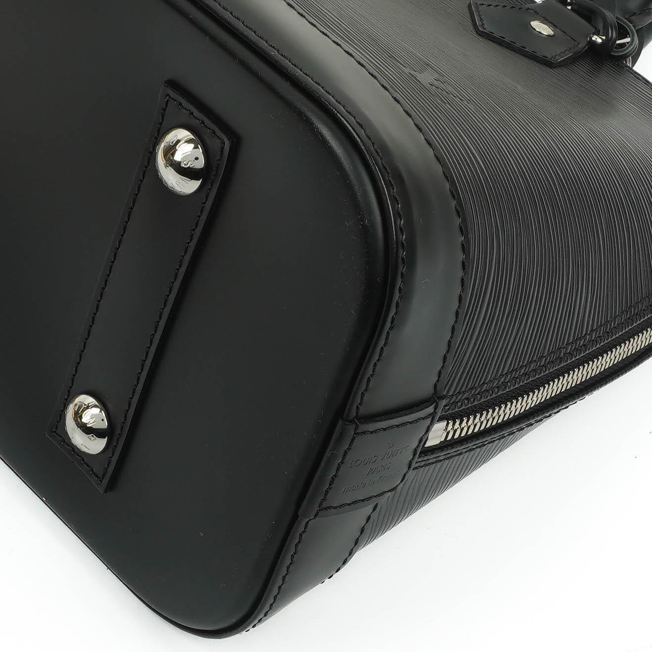 Louis Vuitton Alma PM in Black EPI Leather Handbag