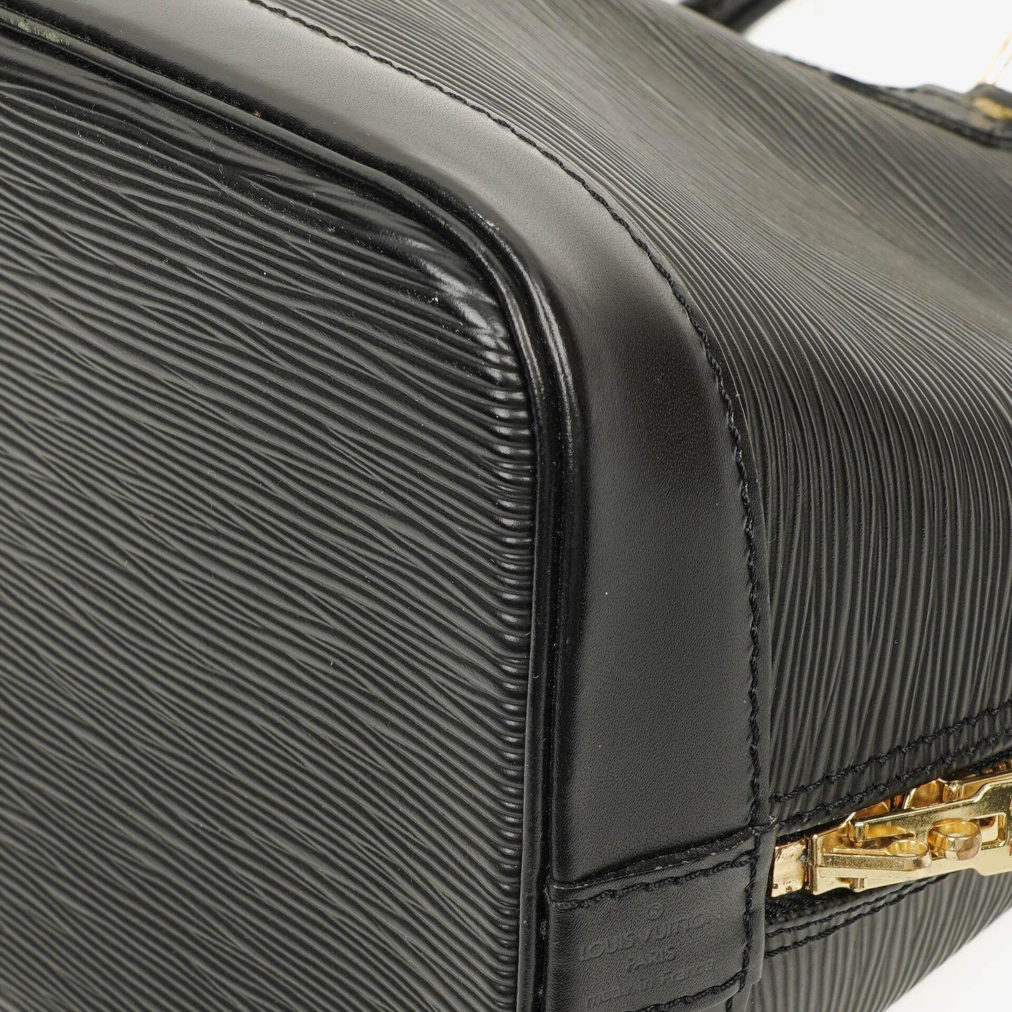 Louis Vuitton Alma PM In Black EPI Leather Handbag