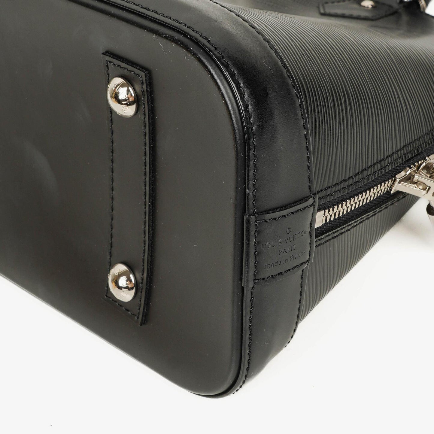 Louis Vuitton Alma PM In Black EPI Leather Handbag