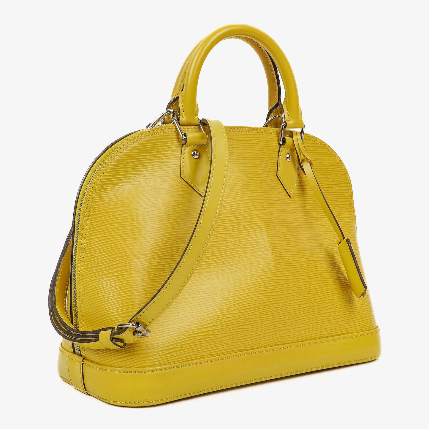 Louis Vuitton Alma PM In Pistache EPI Leather Handbag