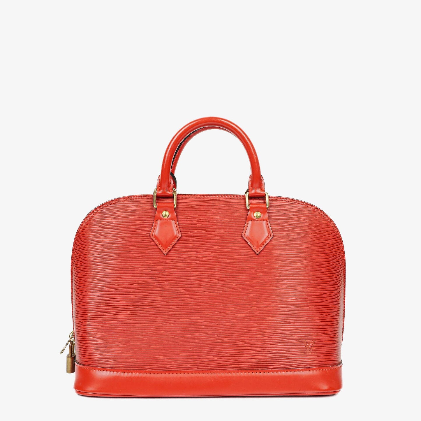 Louis Vuitton Alma PM In Red EPI Leather Handbag