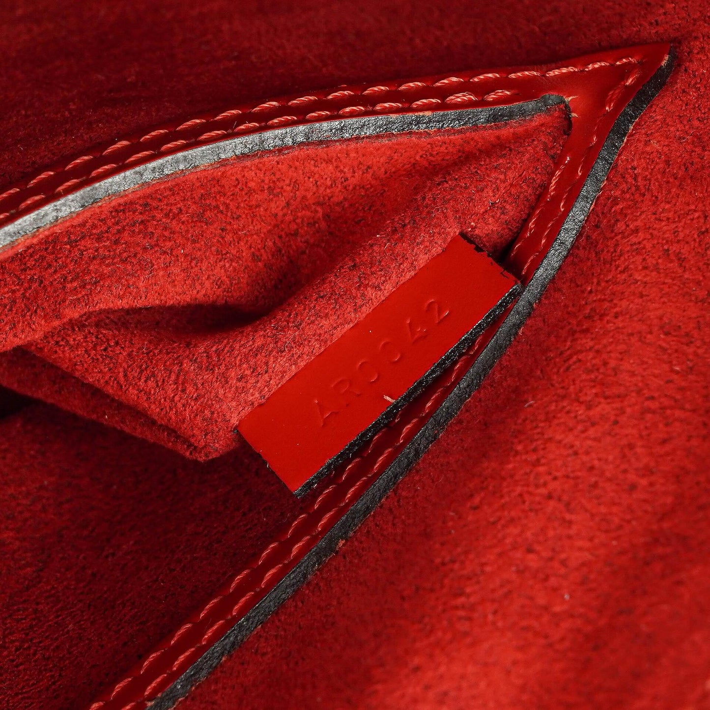 Louis Vuitton Alma PM In Red EPI Leather Handbag