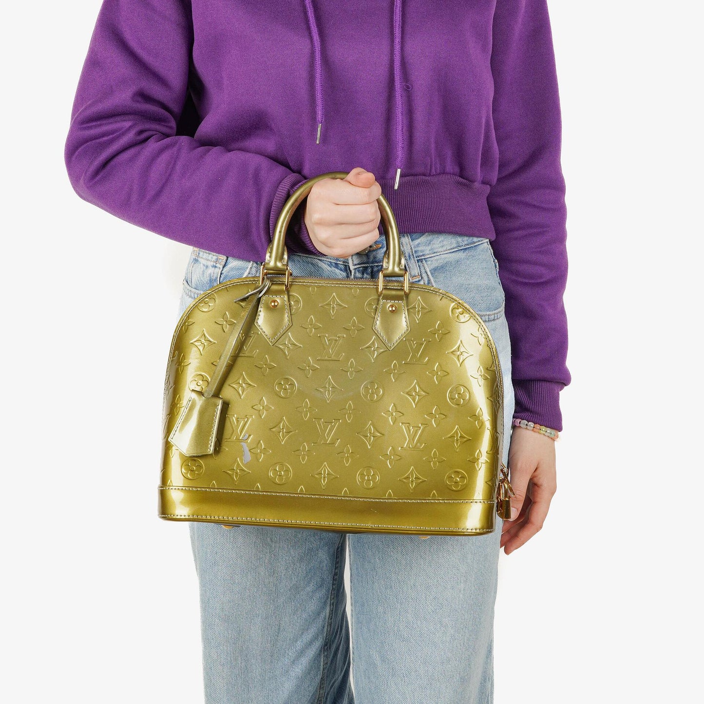 Louis Vuitton Alma PM Monogram Vernis Leather Handbag
