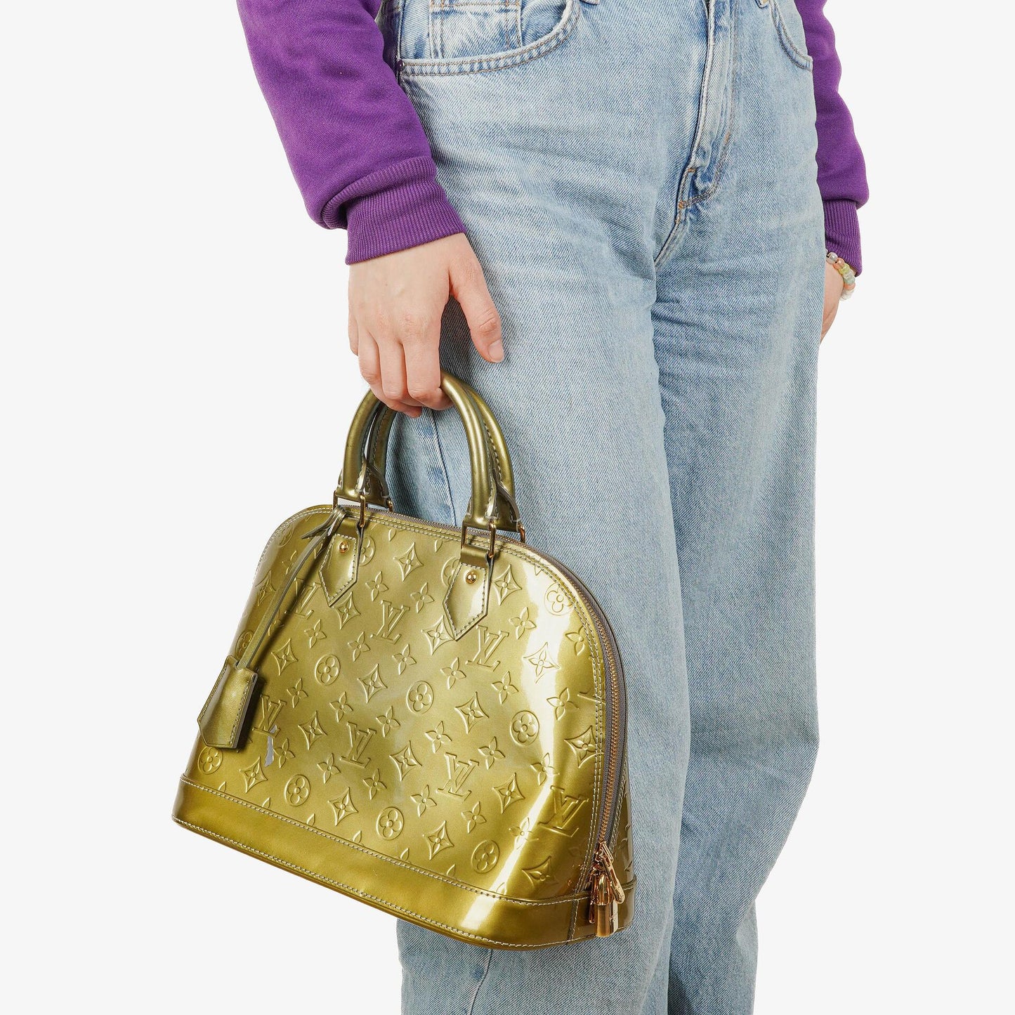 Louis Vuitton Alma PM Monogram Vernis Leather Handbag
