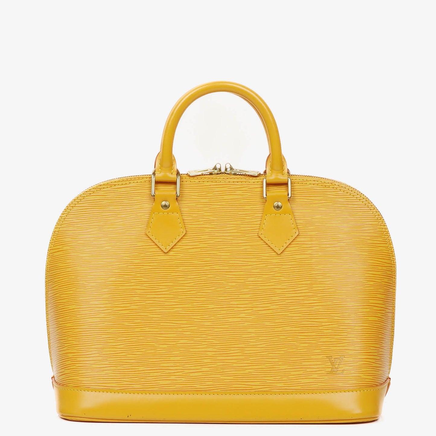 Louis Vuitton Alma PM Yellow EPI Leather Bag