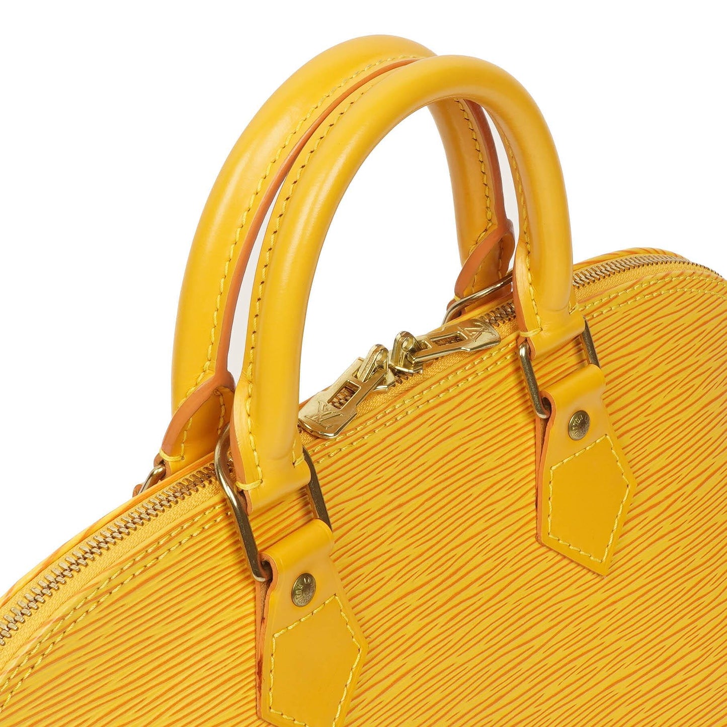 Louis Vuitton Alma PM Yellow EPI Leather Bag
