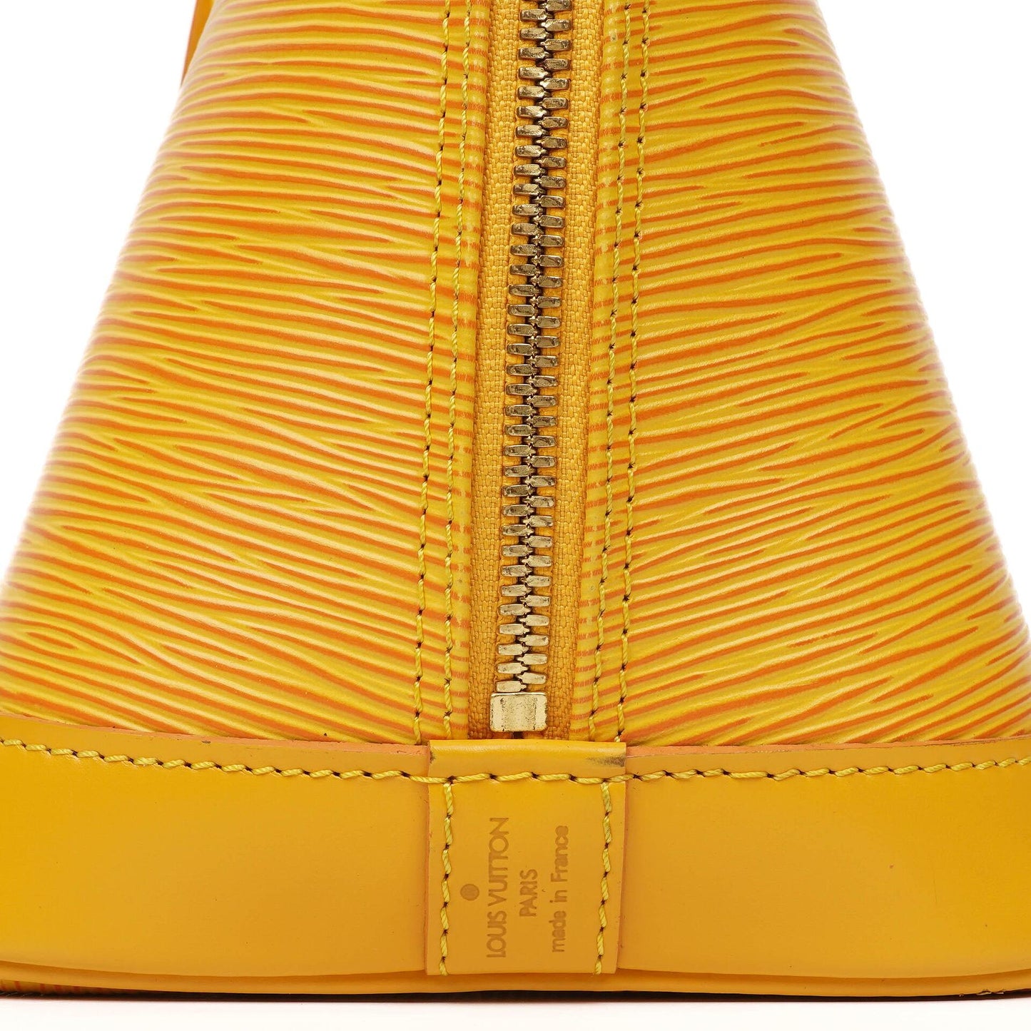 Louis Vuitton Alma PM Yellow EPI Leather Bag