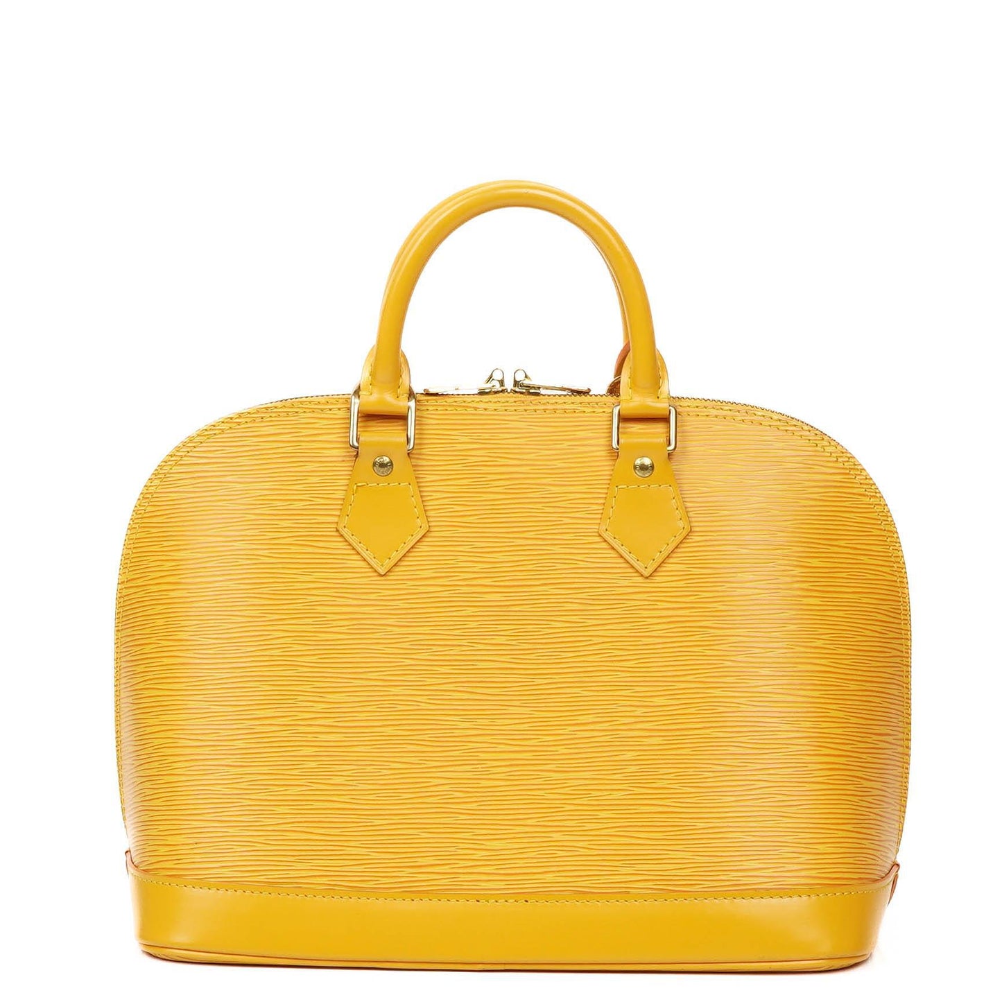 Louis Vuitton Alma PM Yellow EPI Leather Bag